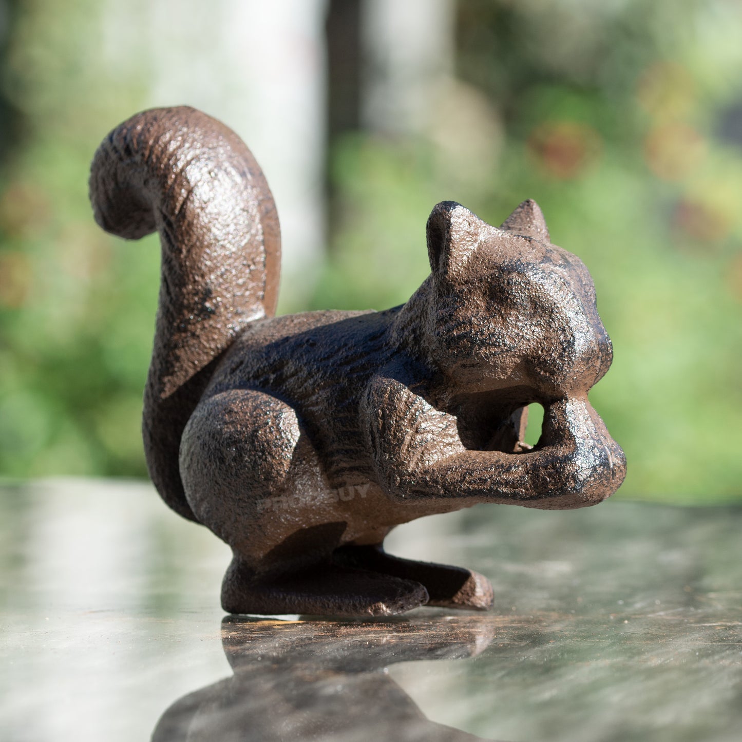 Small 14cm Cast Iron Squirrel Garden Ornament