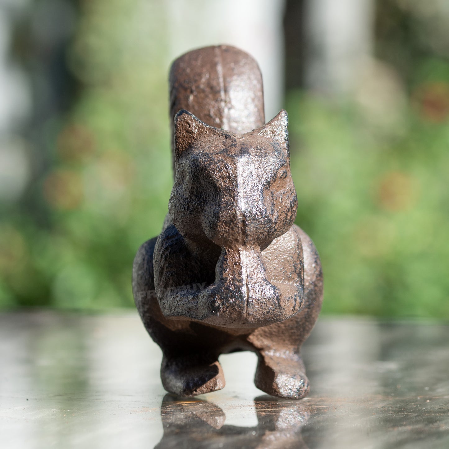Small 14cm Cast Iron Squirrel Garden Ornament