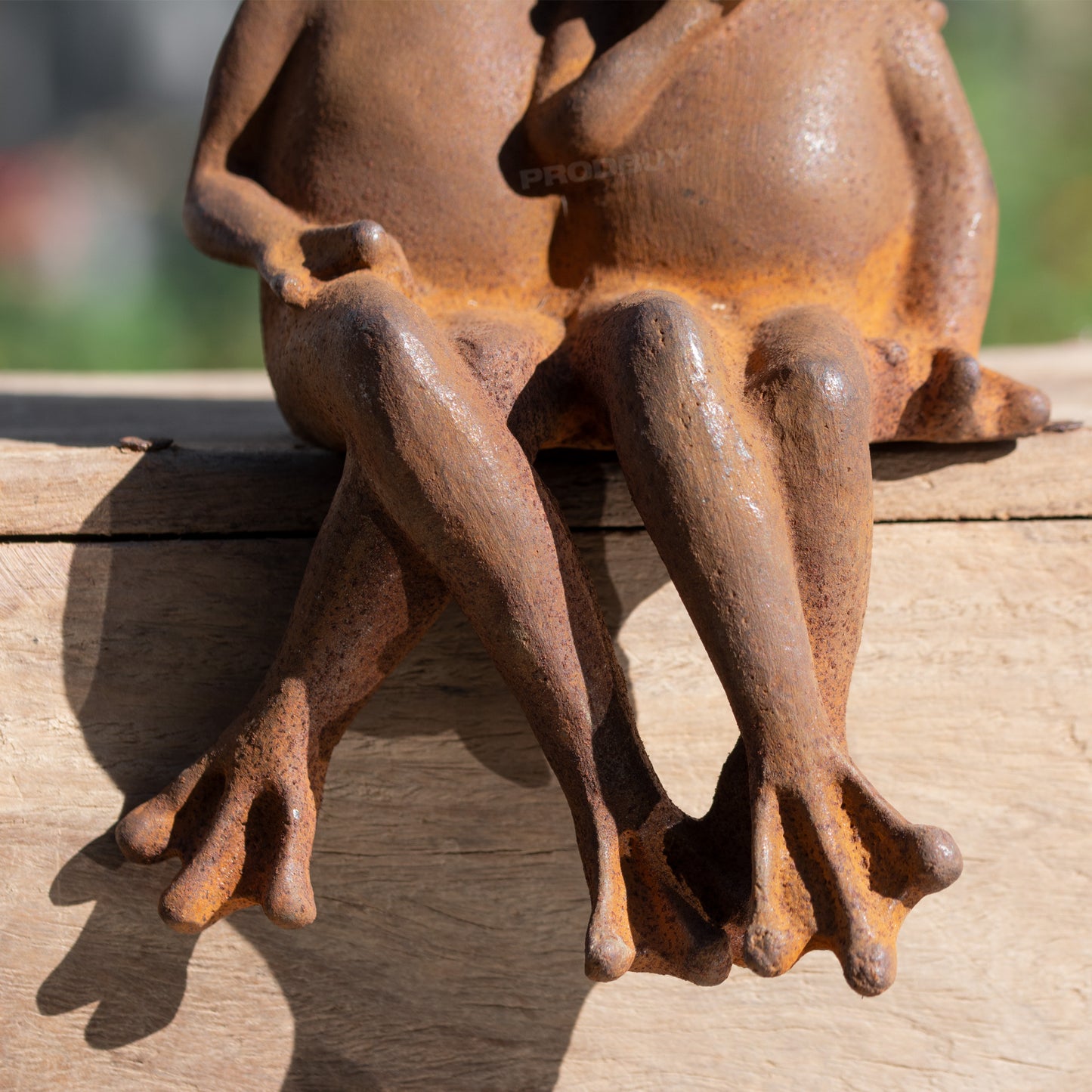 Frog Lovers Rusty Cast Iron Shelf Sitter Ornament