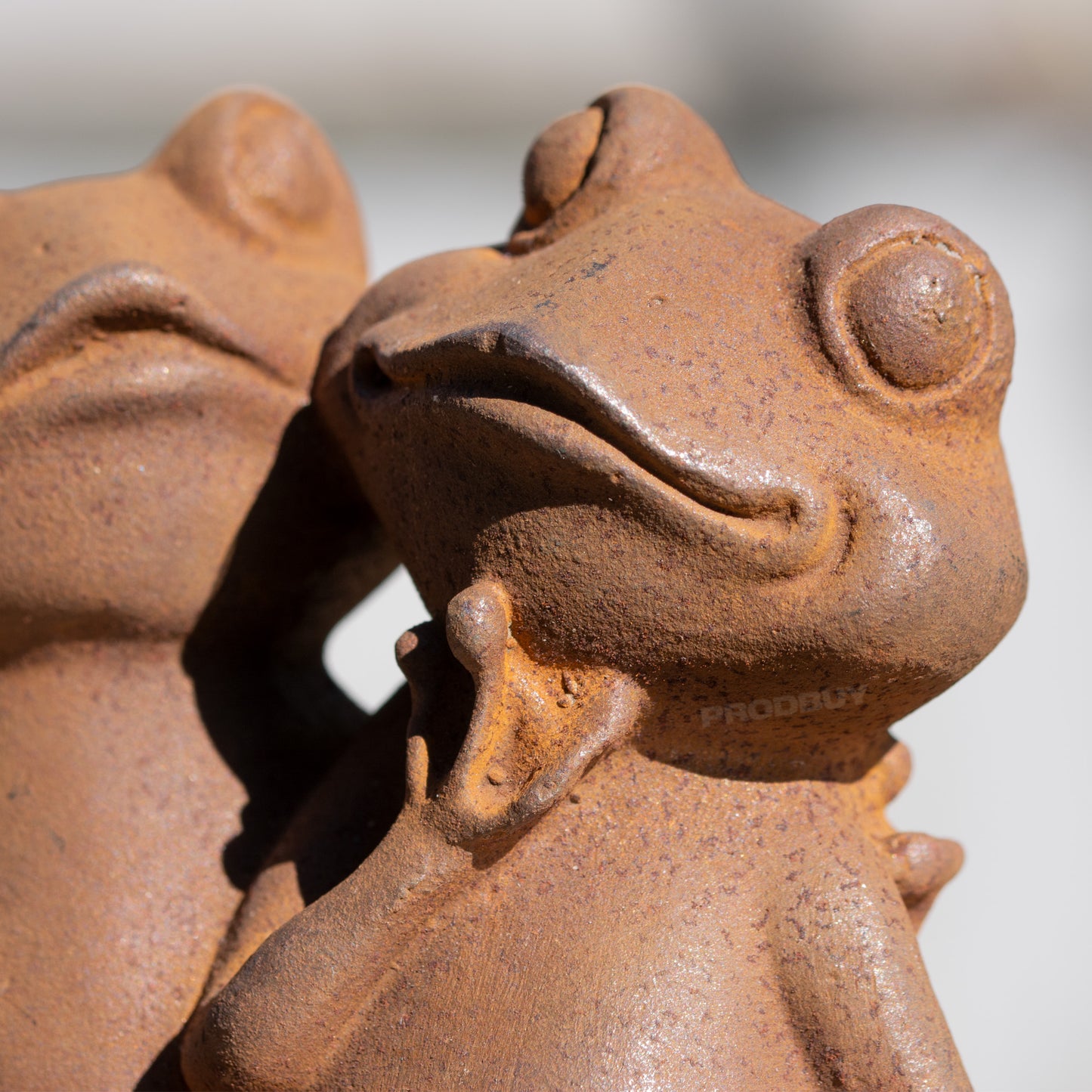 Frog Lovers Rusty Cast Iron Shelf Sitter Ornament
