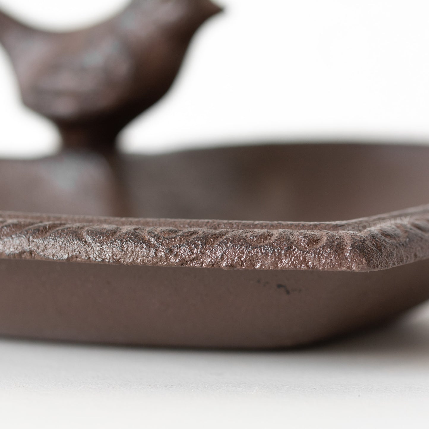 Cast Iron Heart Shaped Bird Bath Feeder Dish