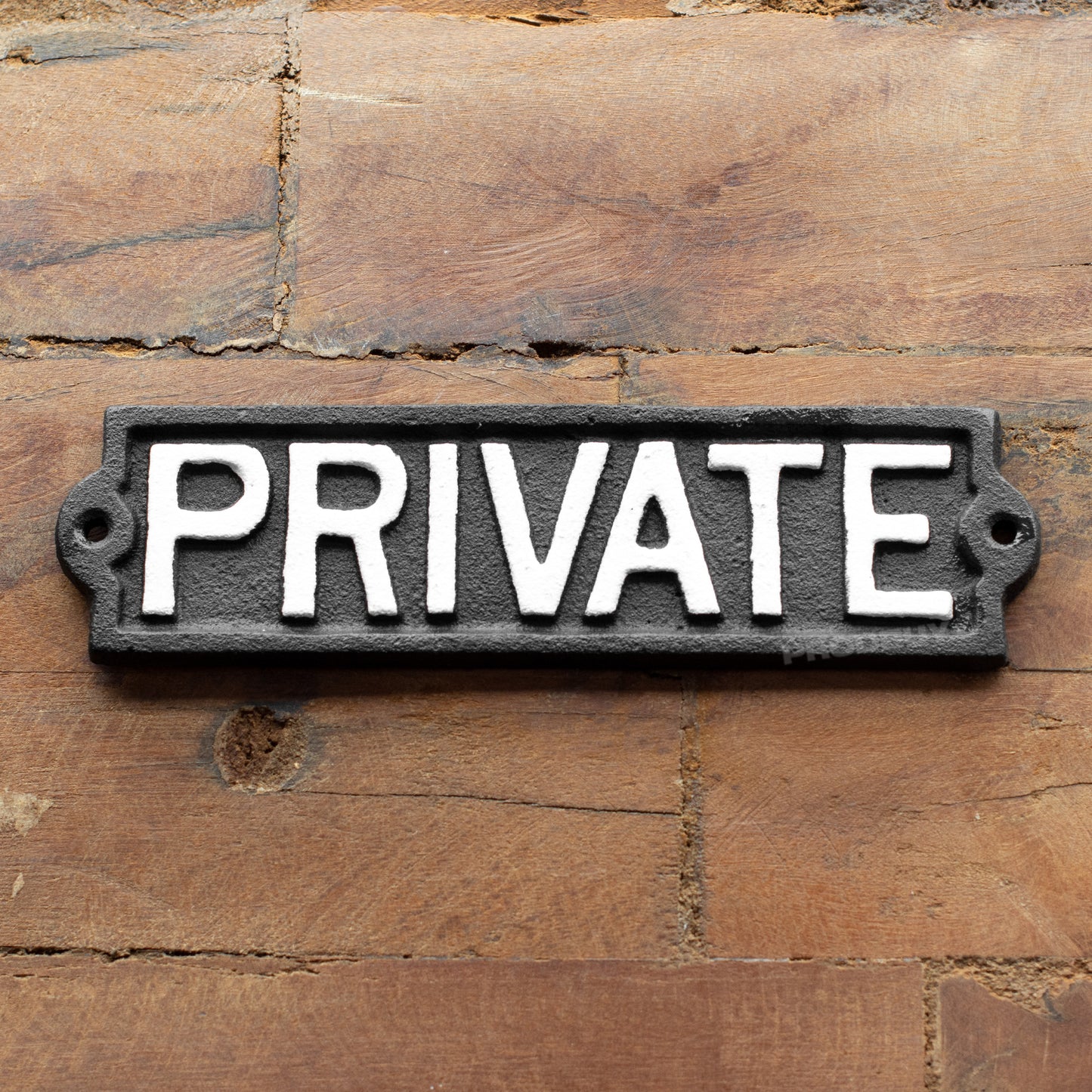 Cast Iron 'Private' Garden Wall Sign