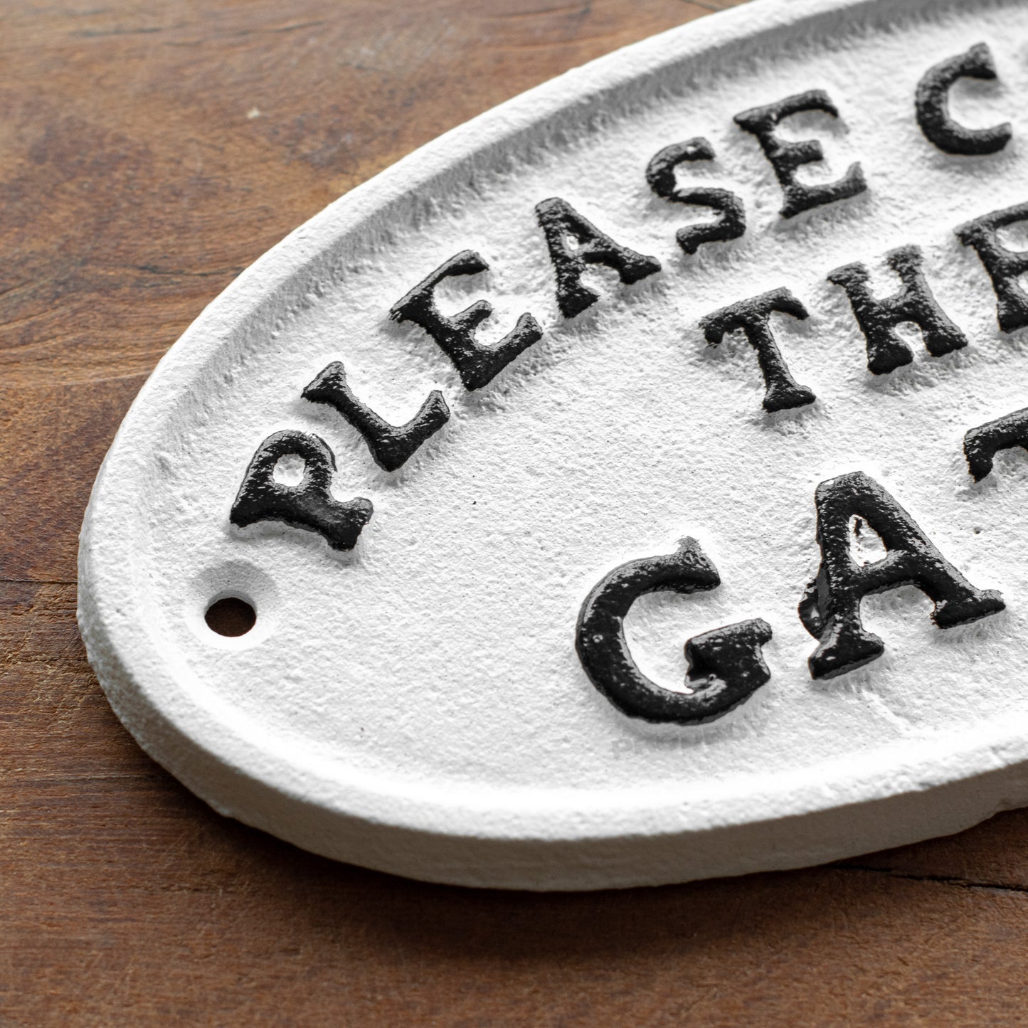 Cast Iron 'Please Close The Gate' Garden Wall Sign