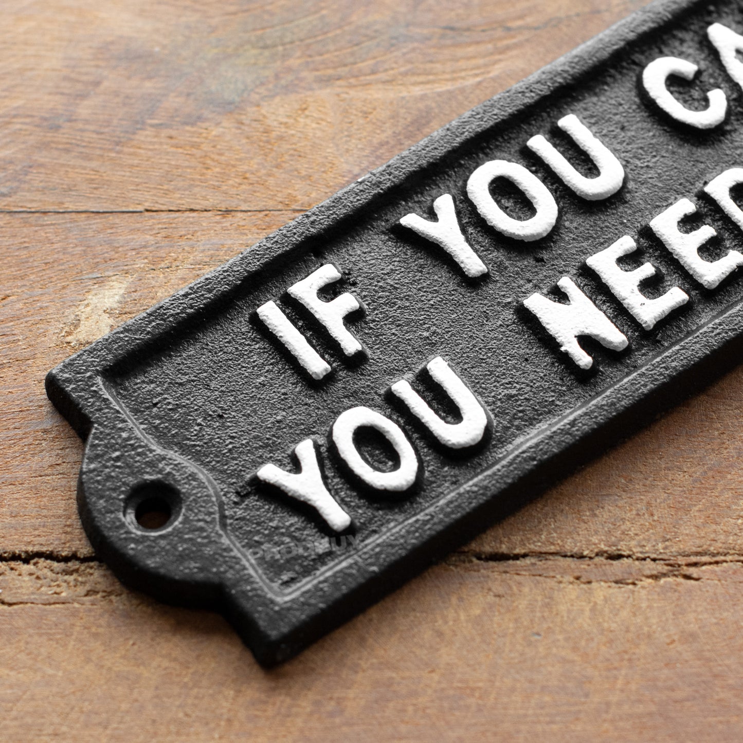 Cast Iron 'If You Can Read This You Need Another Beer' Wall Sign