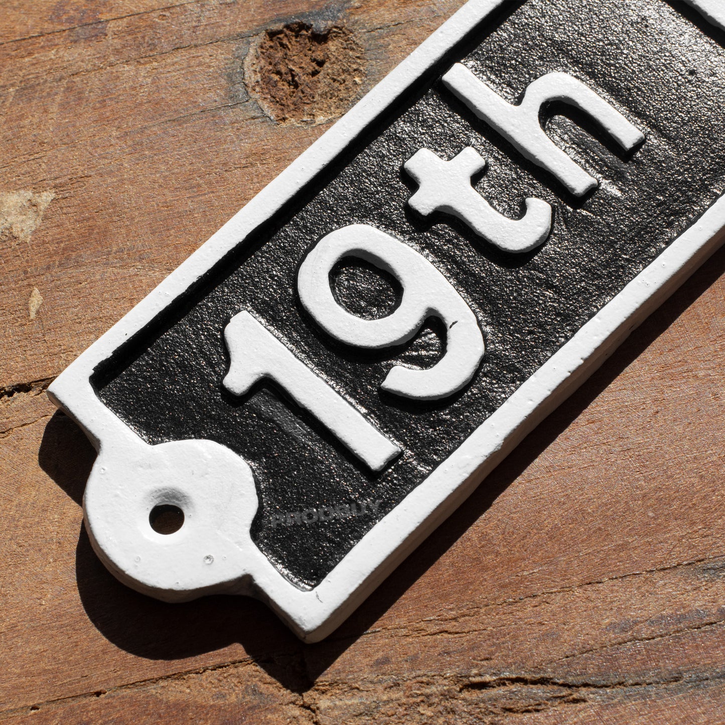 Cast Iron '19th Hole' Garden Wall Sign