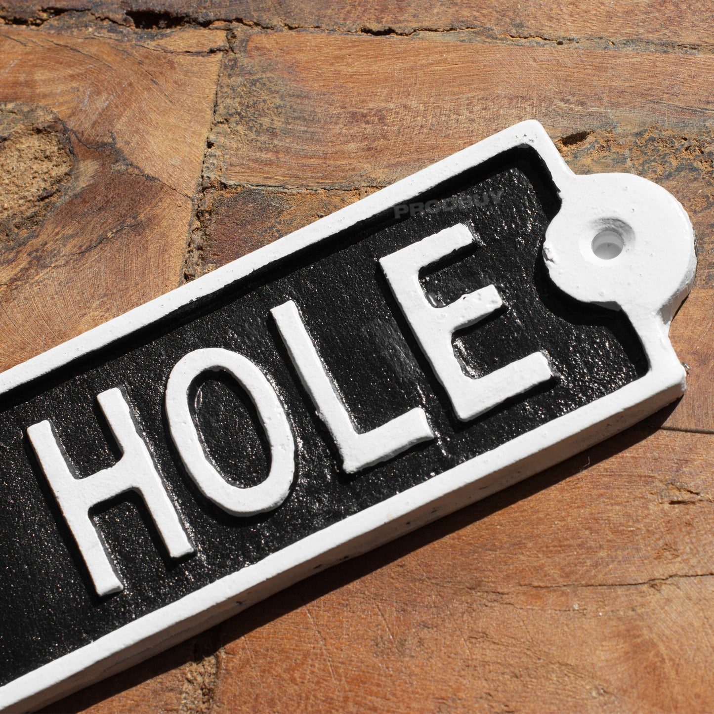 Cast Iron '19th Hole' Garden Wall Sign