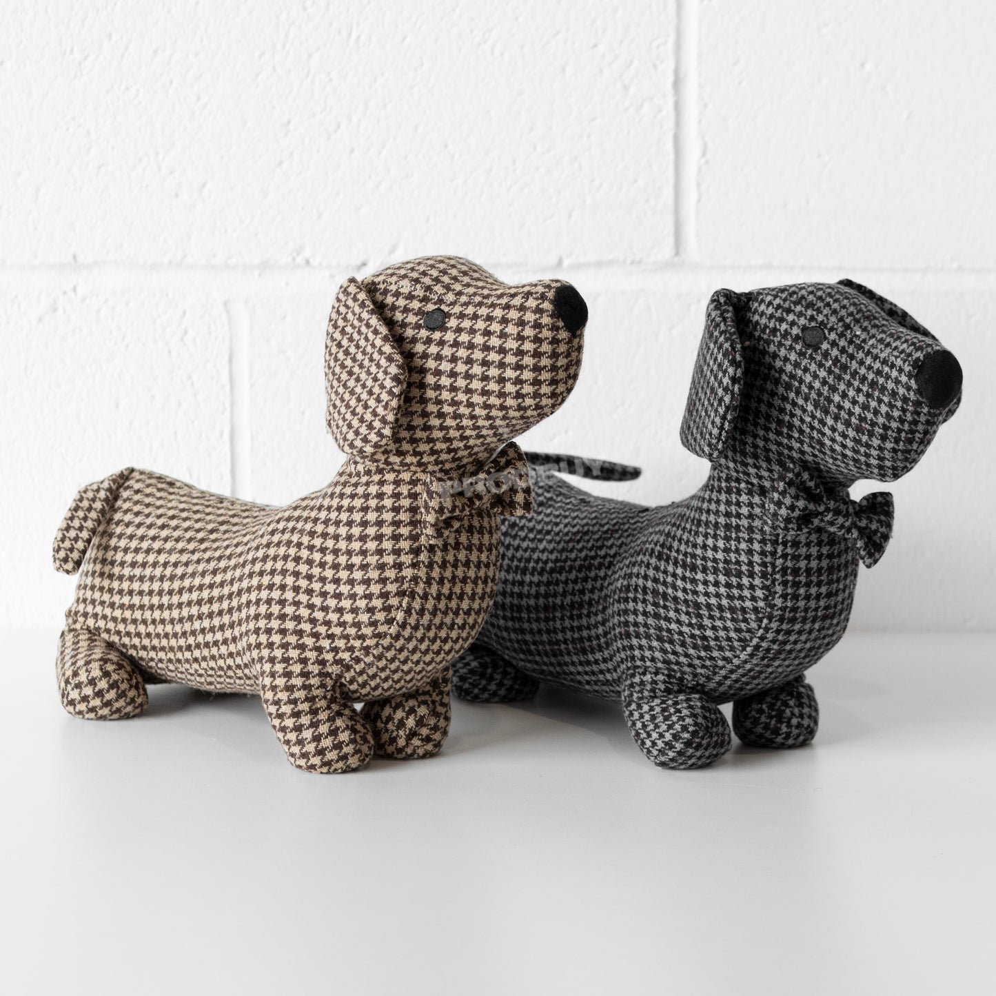 Sausage Dog 1.5kg Tartan Door Stop
