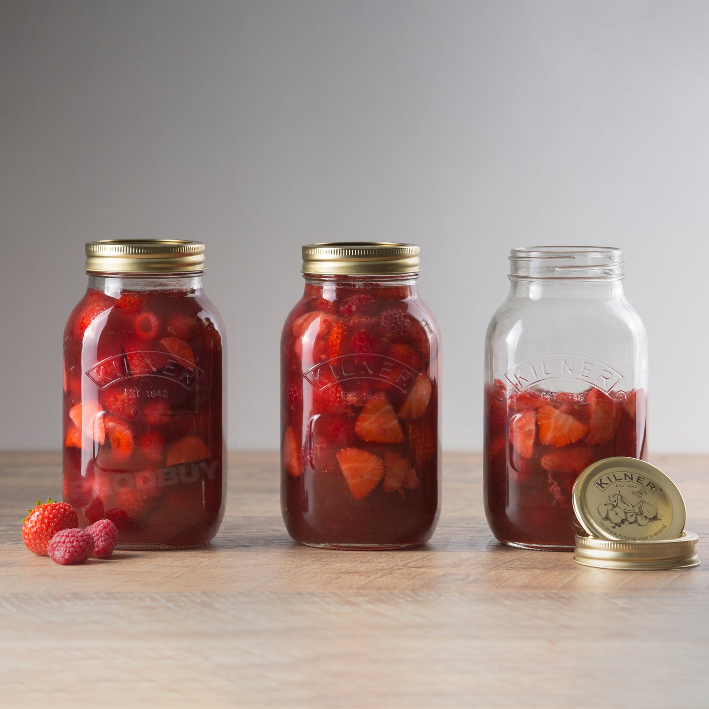 1 Litre Kilner Screw Top Glass Preserving Jars