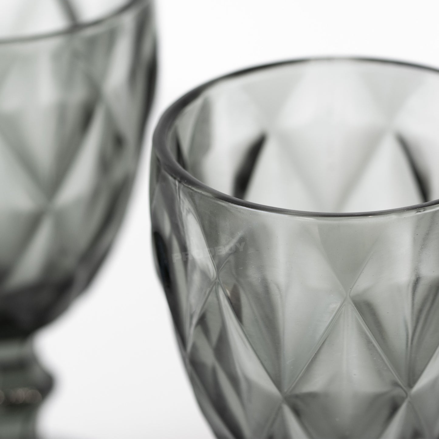 Set of 2 Glass Wine Goblets 32cl