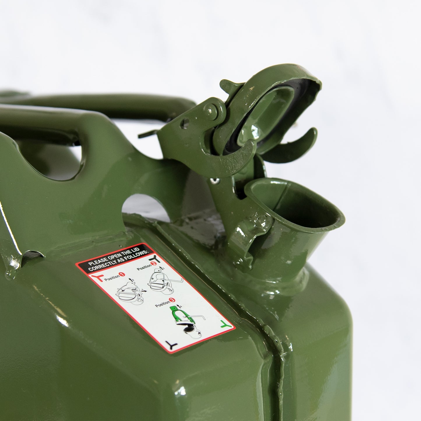 20 Litre Green Metal Jerry Can