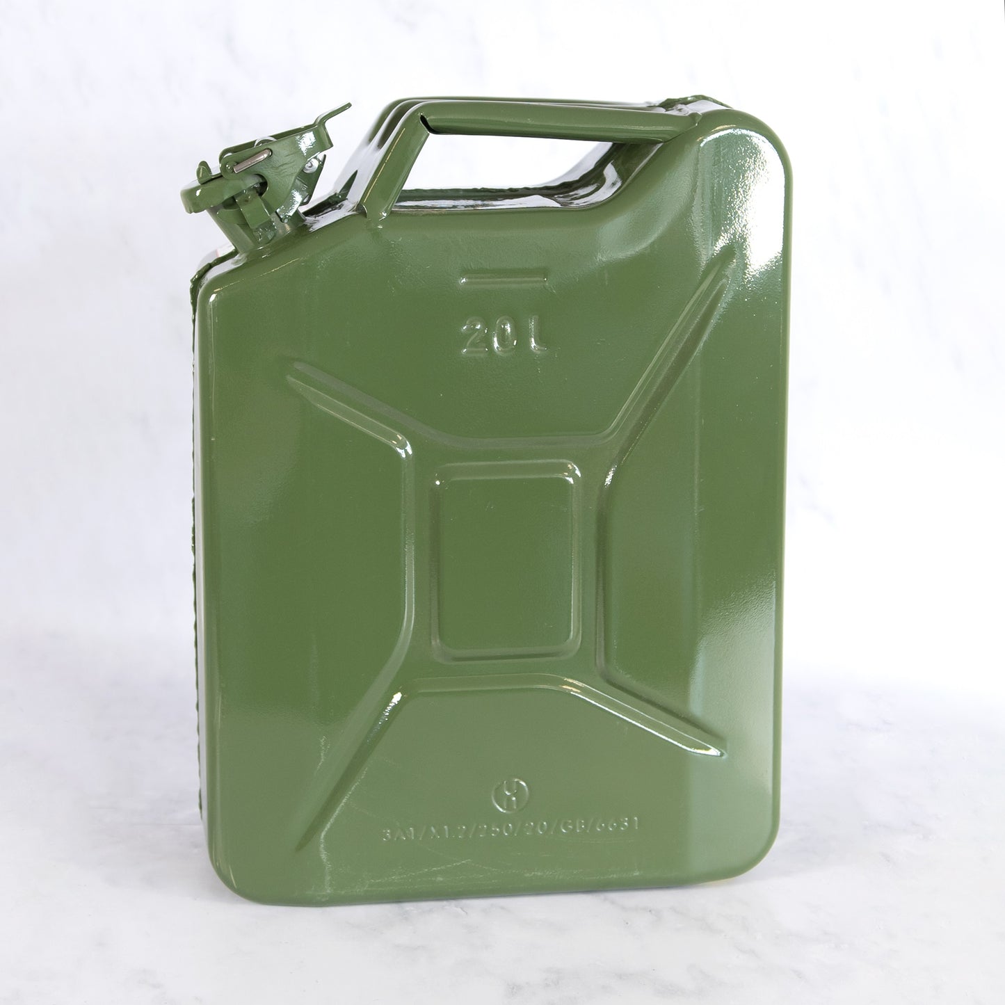 20 Litre Green Metal Jerry Can