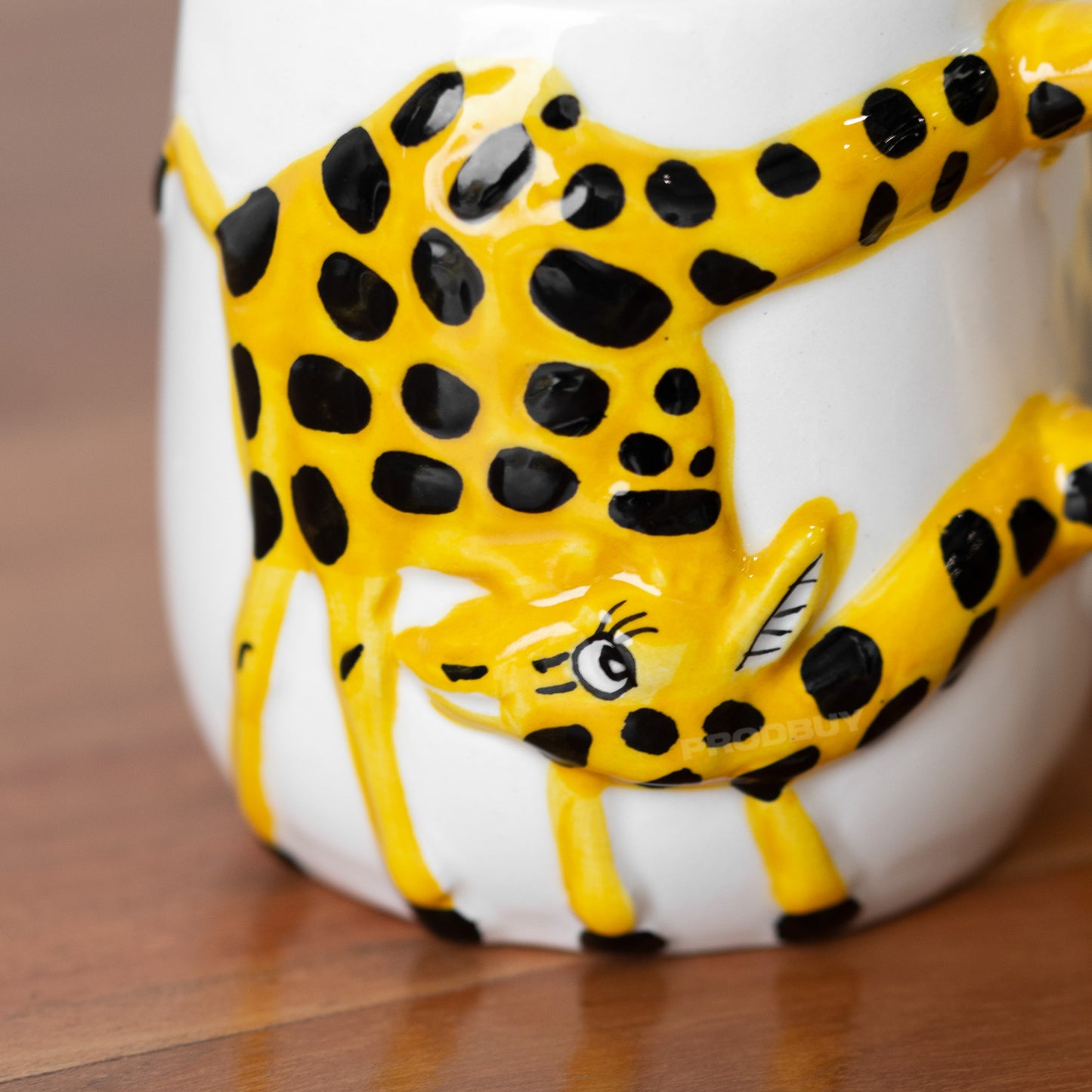 Set of 2 Giraffe Mugs Small & Large Gift Cups