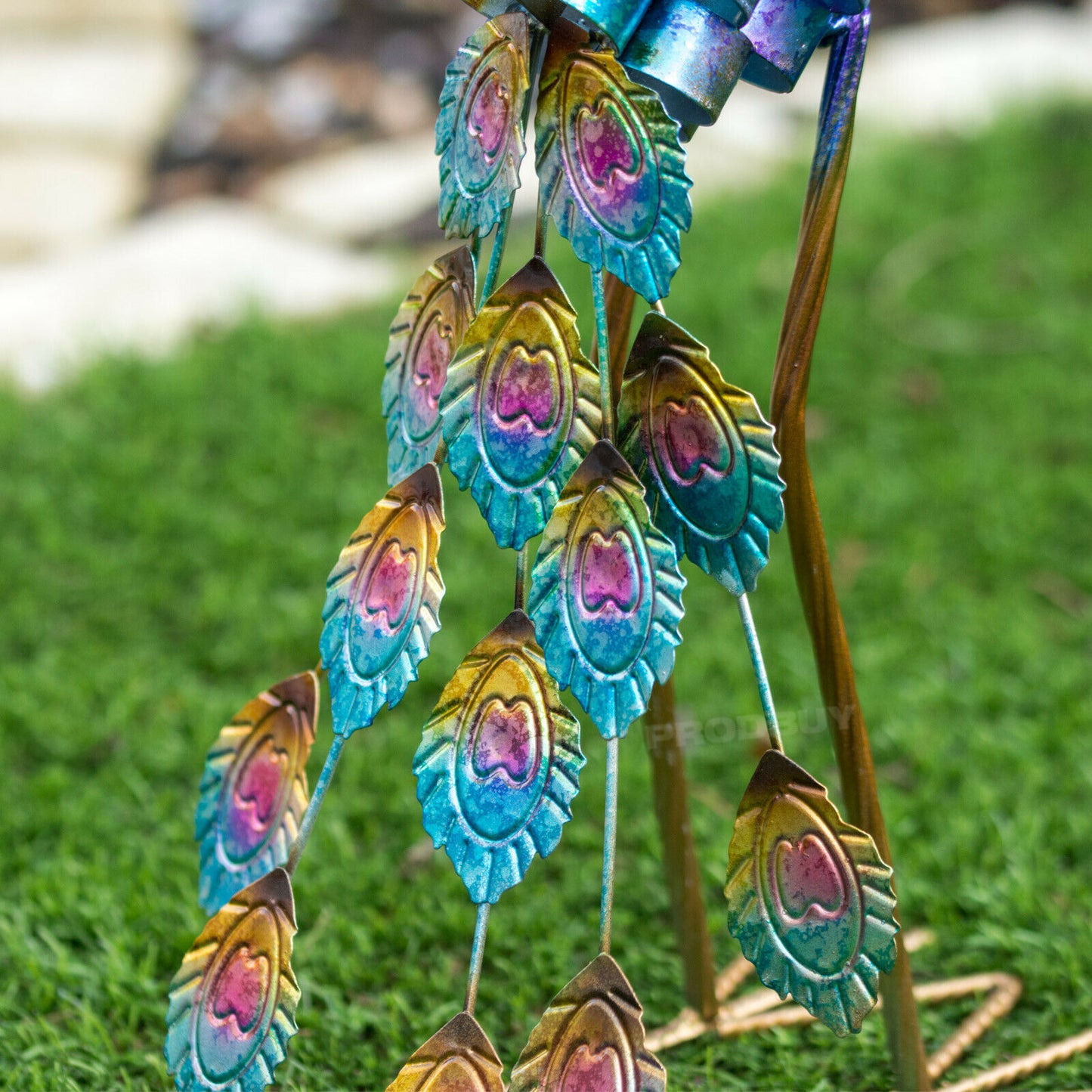 Metal Peacock Garden Lawn Ornament