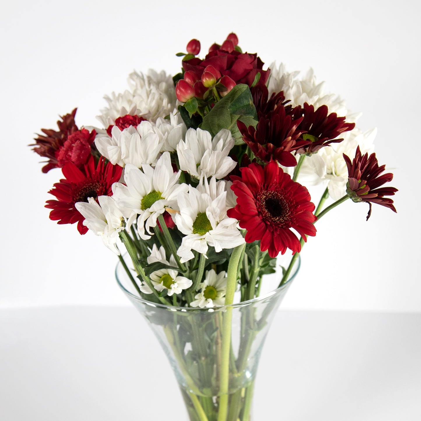 27cm Tall Tumpet Shape Glass Vase