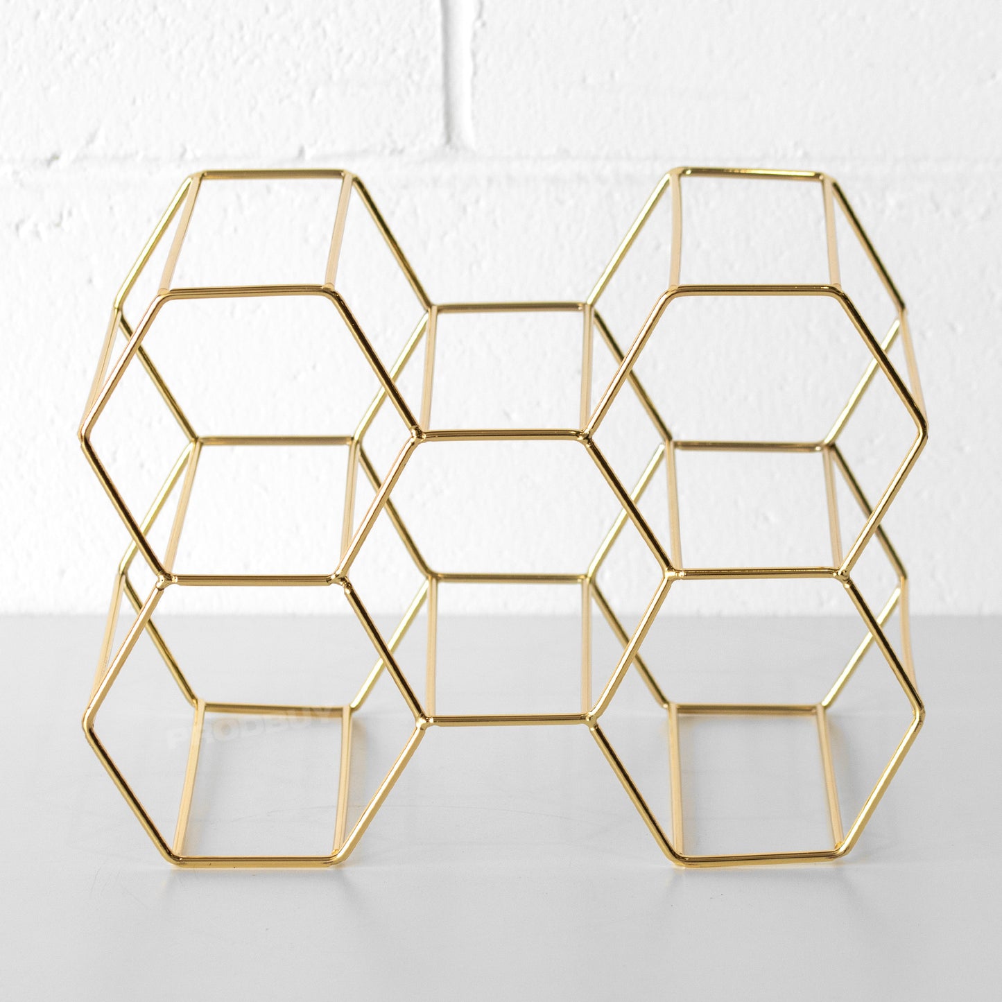 Viners Gold Metal 6 Bottle Wine Rack
