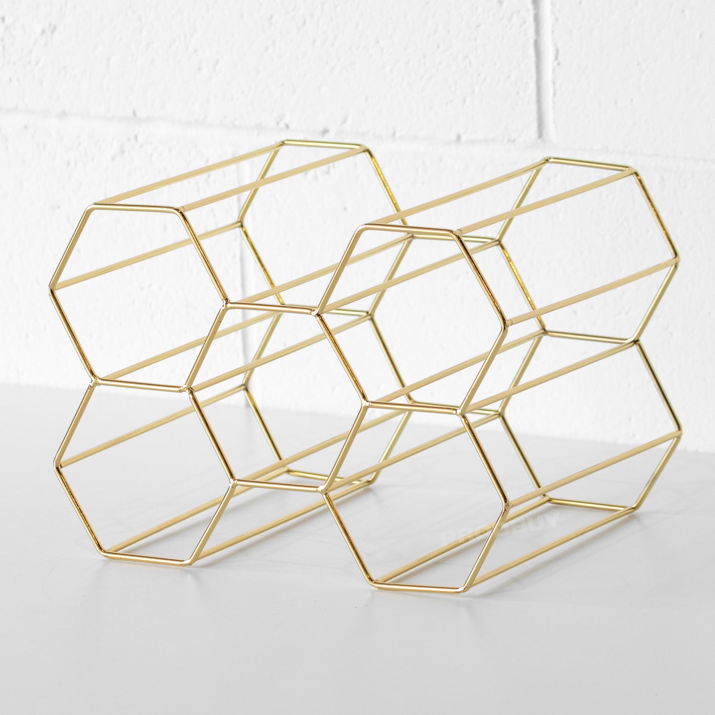 Viners Gold Metal 6 Bottle Wine Rack