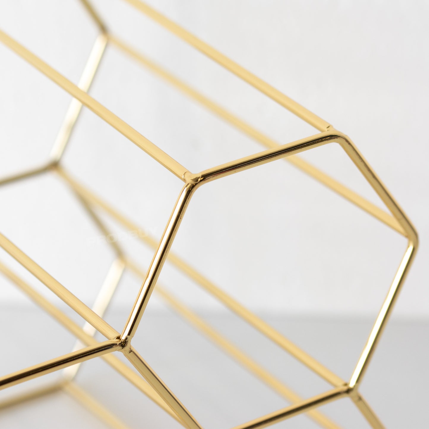 Viners Gold Metal 6 Bottle Wine Rack