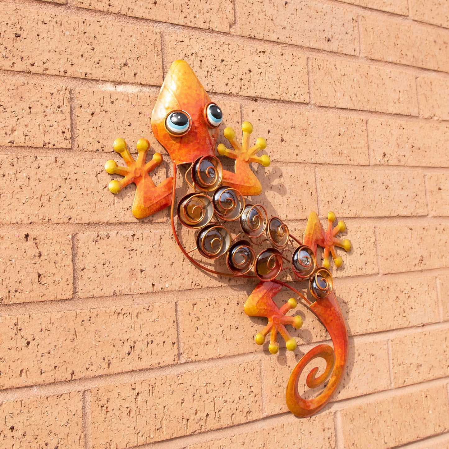 Wall Mounted Metal Garden Lizard Decoration