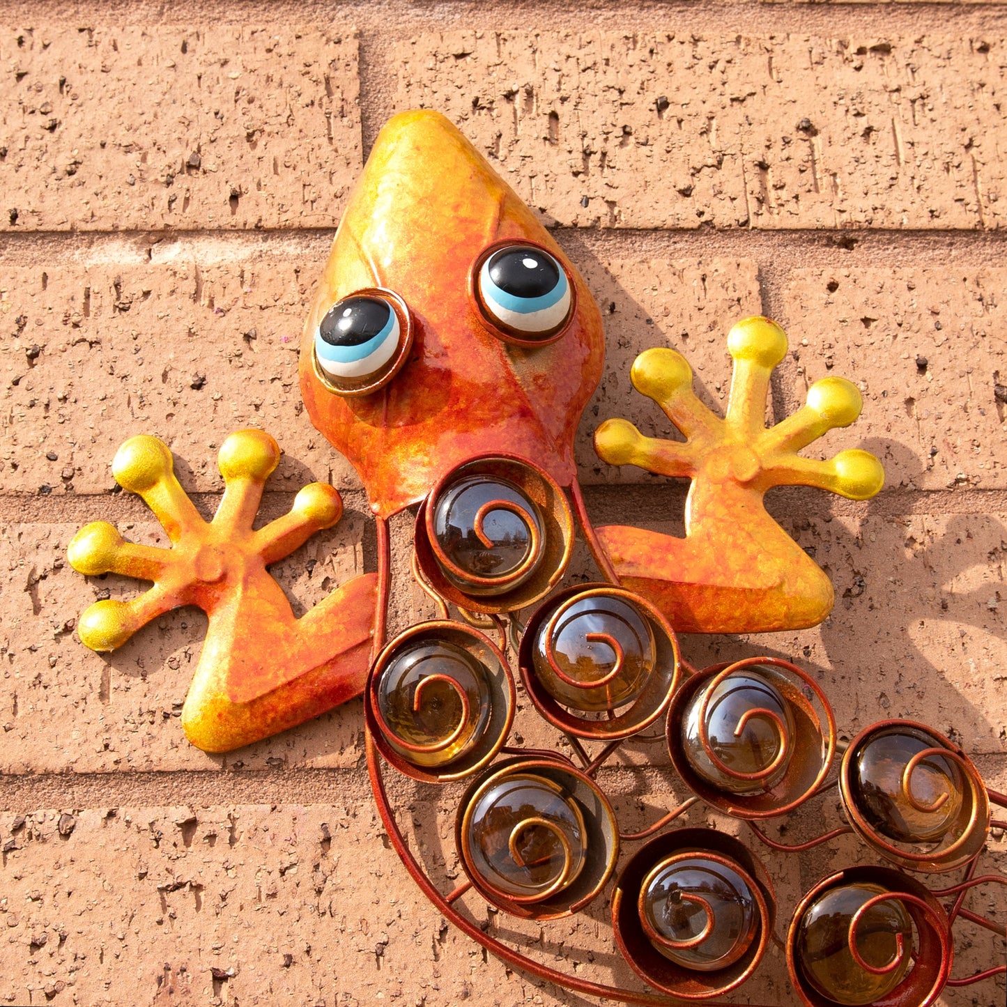Wall Mounted Metal Garden Lizard Decoration