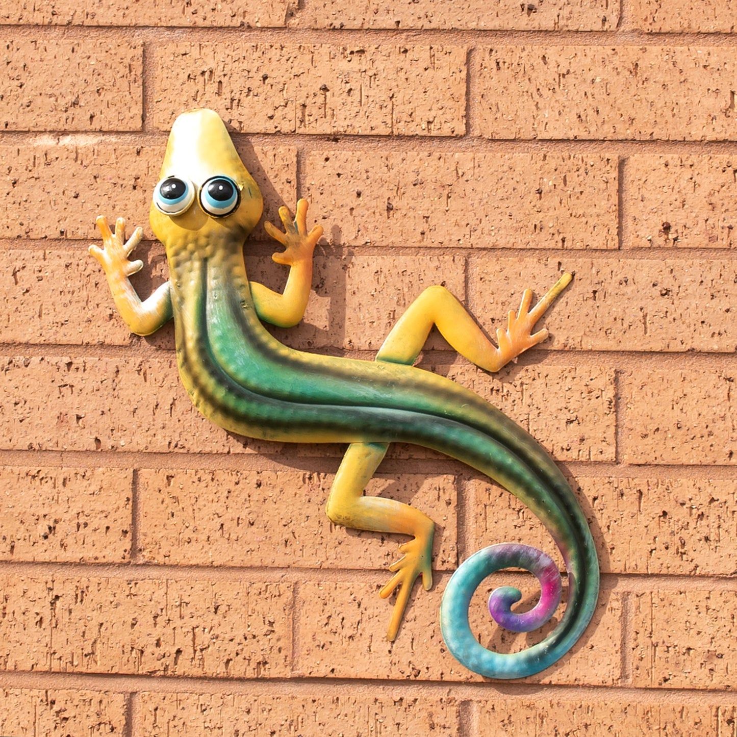 Wall Mounted Metal Garden Lizard Decoration
