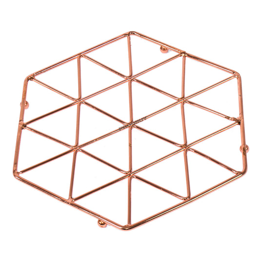 Copper Metal Wire Kitchen Worktop Trivet