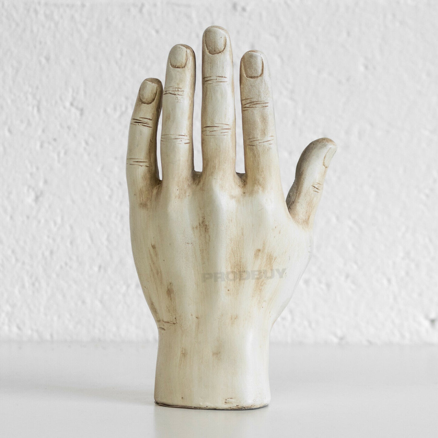 8" Palmistry Hand Ornament Hamsa Eye Sculpture Chiromancy Phrenology Palm Reader