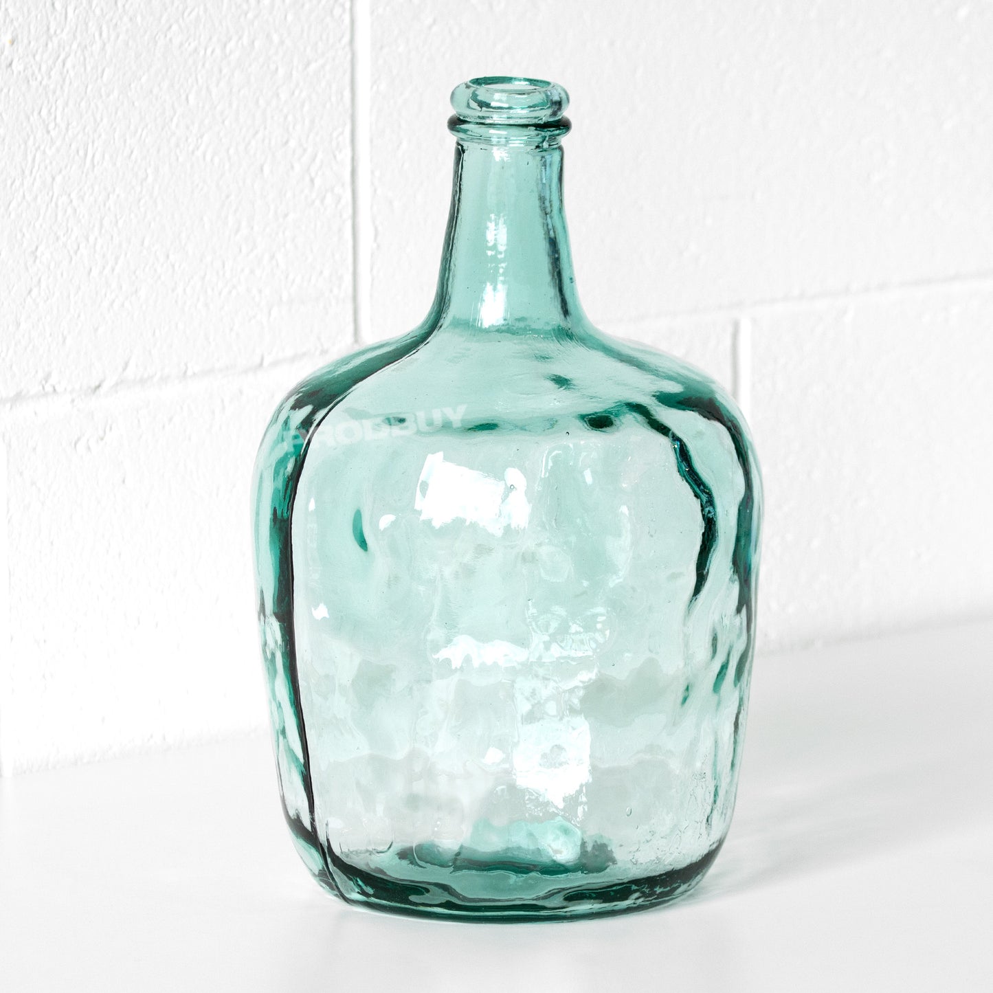 8 Litre Large Tall Recycled Glass Vase for Flowers