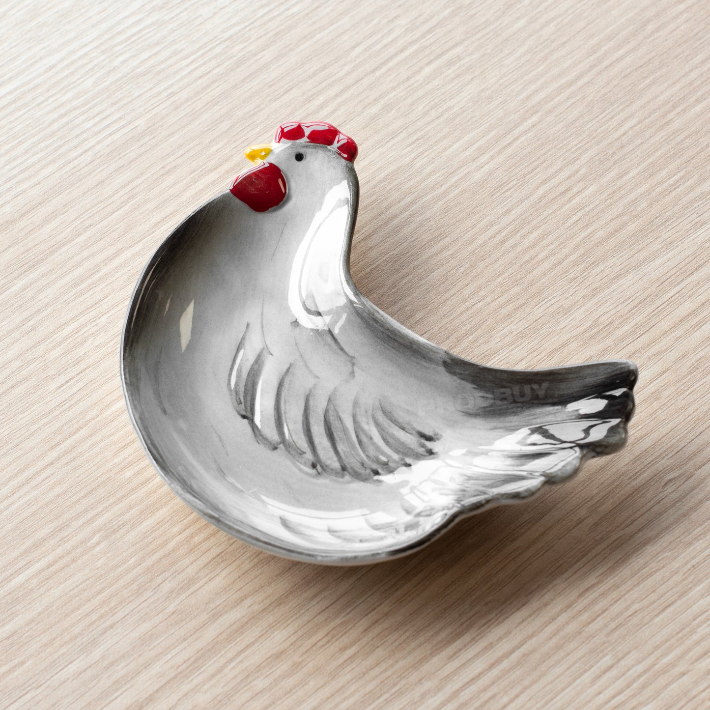 Ceramic Chicken Hen Shaped Tea Bag Tidy