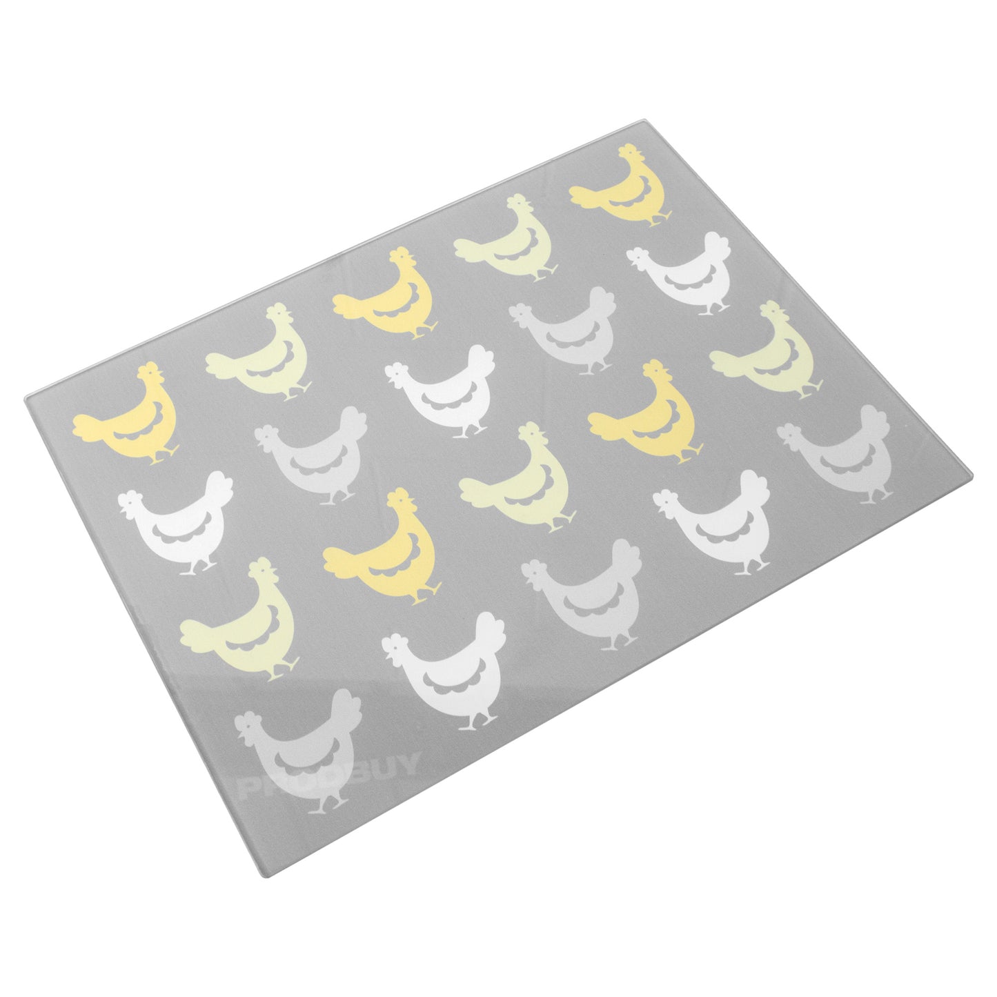 Chicken Pattern 40cm Glass Worktop Saver