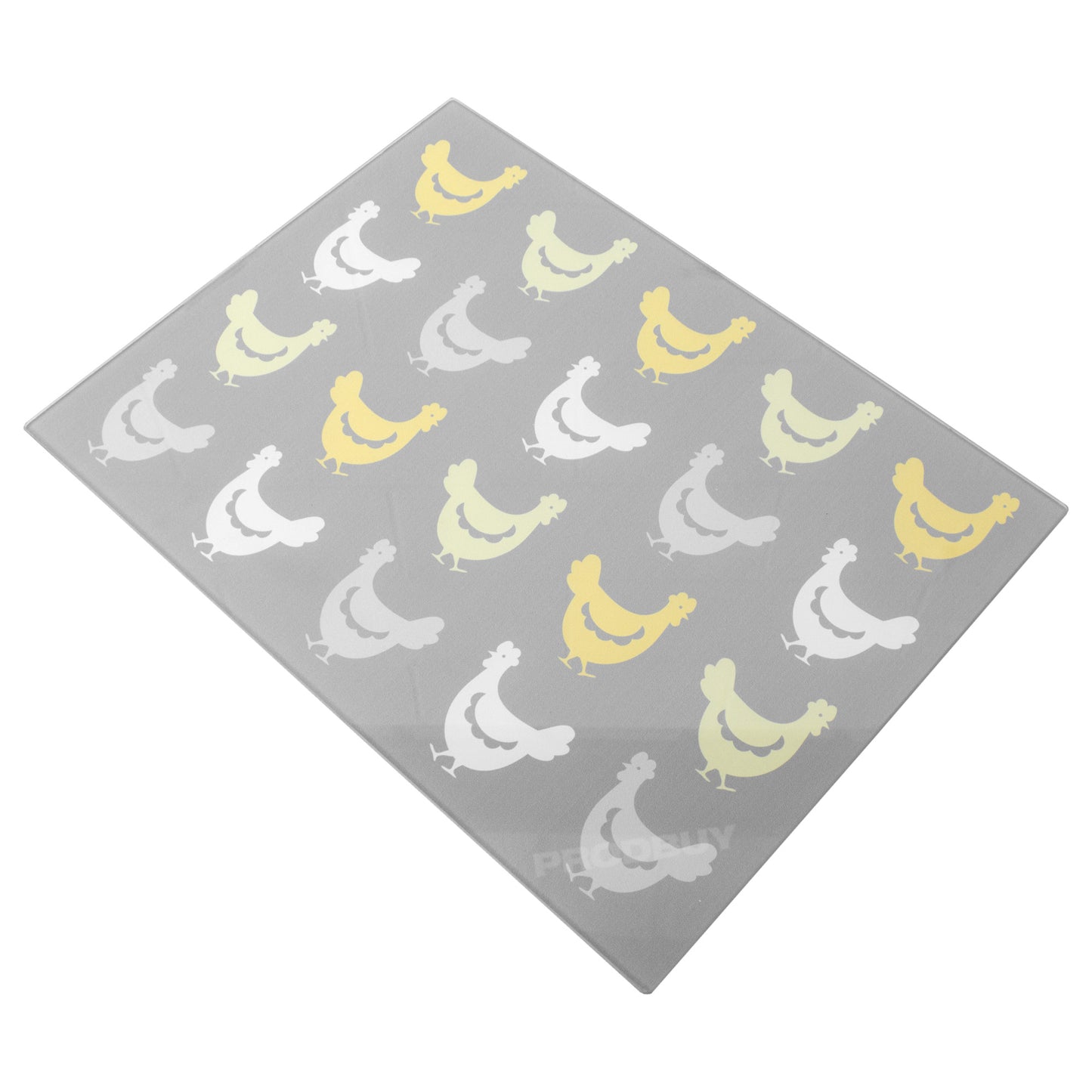 Chicken Pattern 40cm Glass Worktop Saver