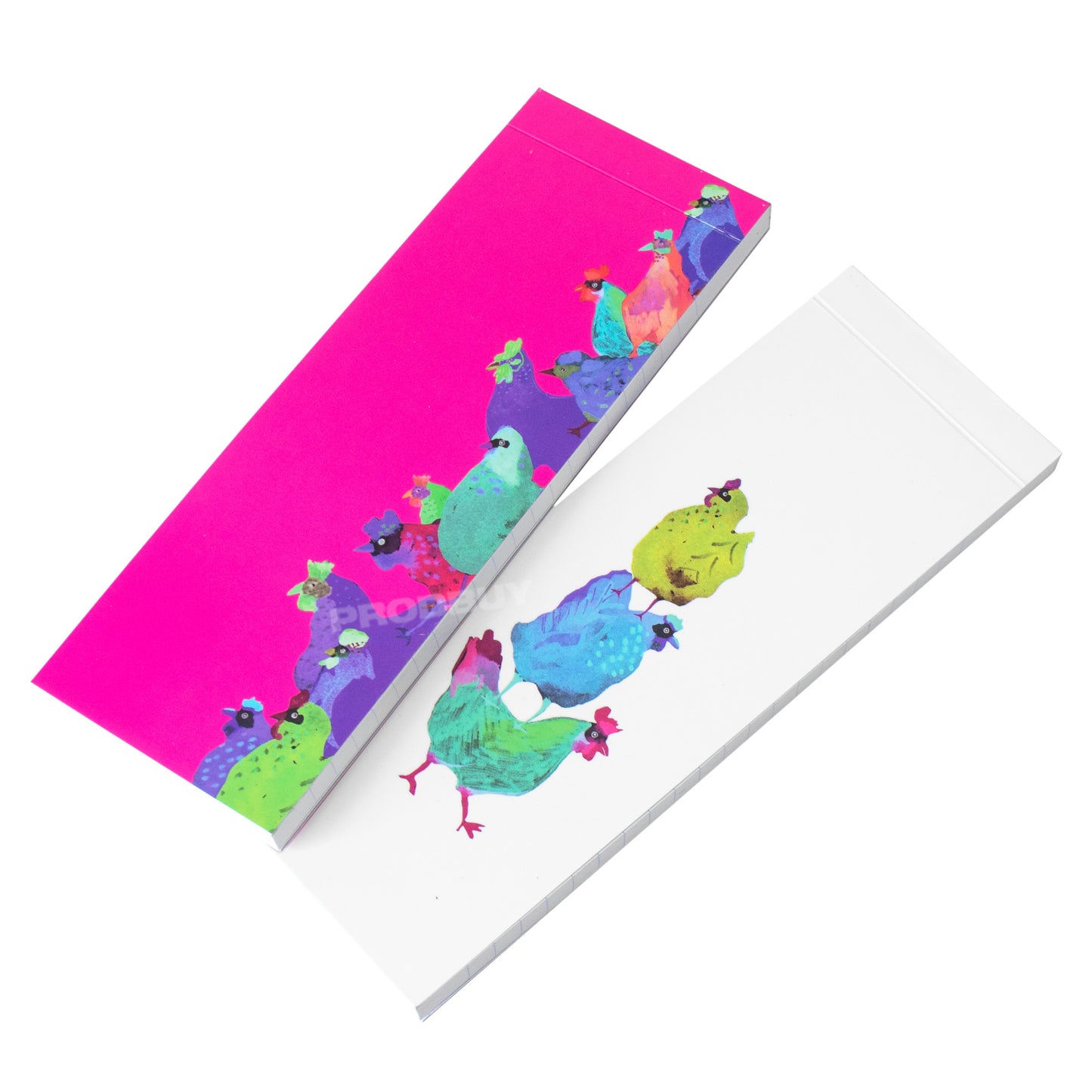 Chickens 21cm Shopping To Do List Long Notepad with 70 Lined Sheets