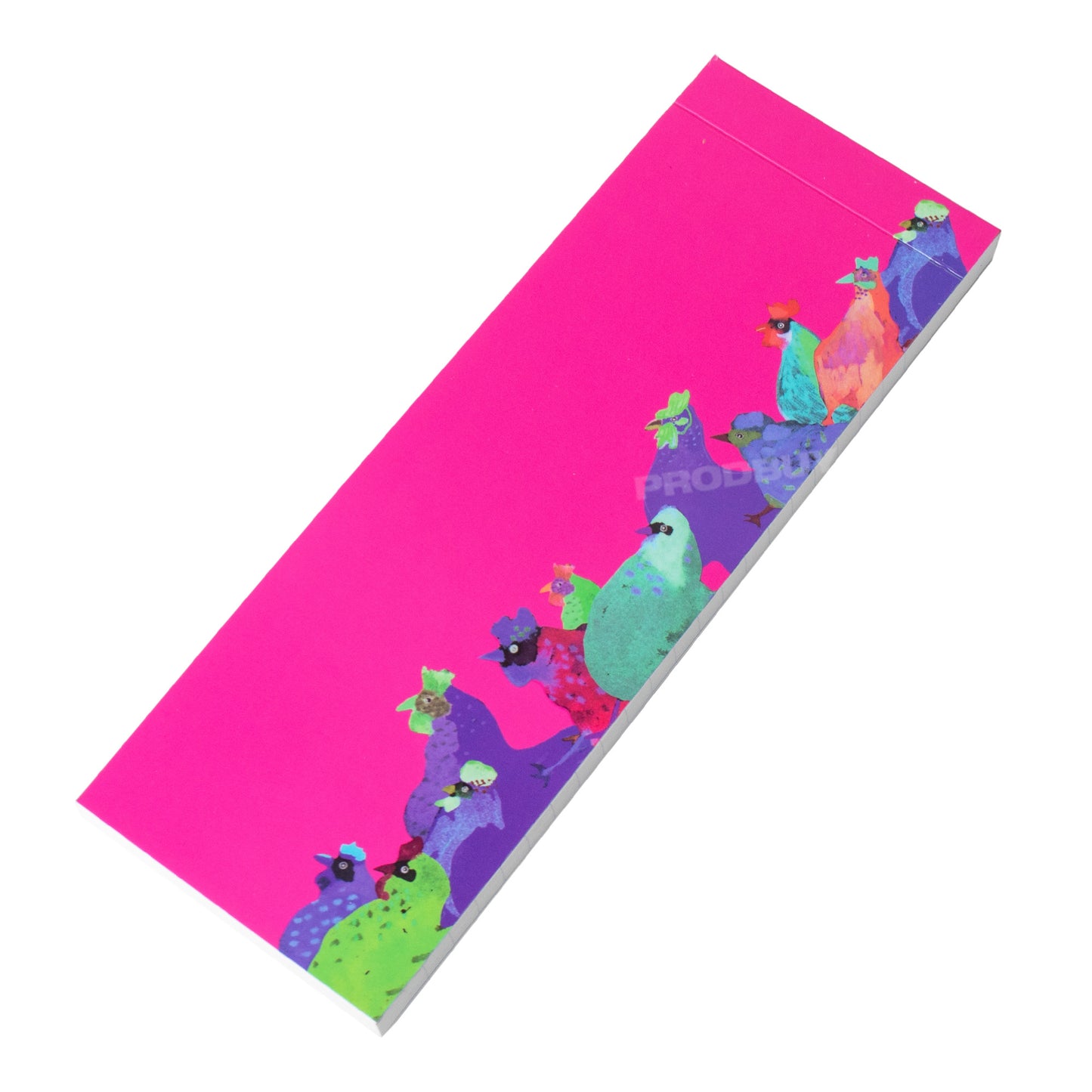 Chickens 21cm Shopping To Do List Long Notepad with 70 Lined Sheets