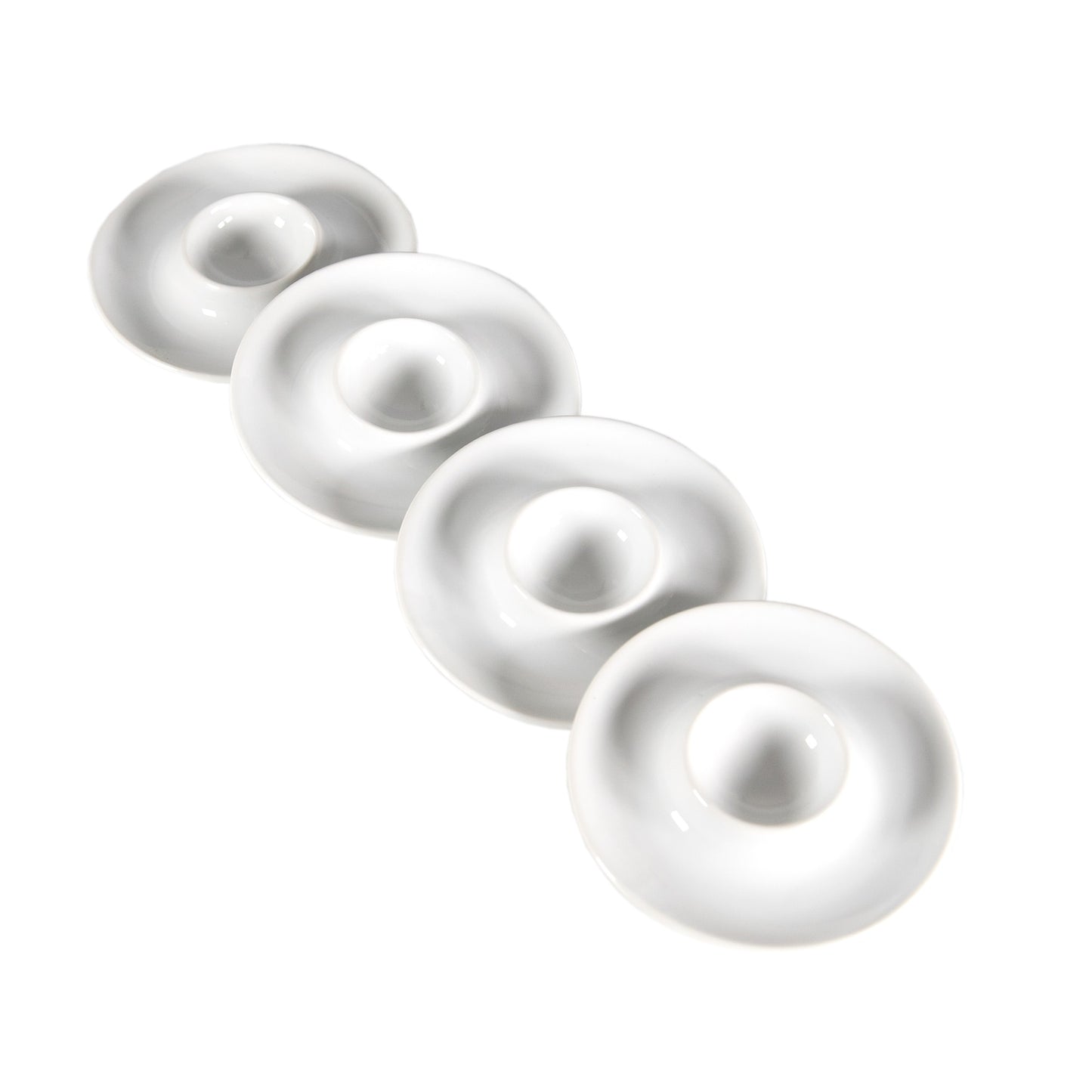 Set of White Ceramic Egg Cups
