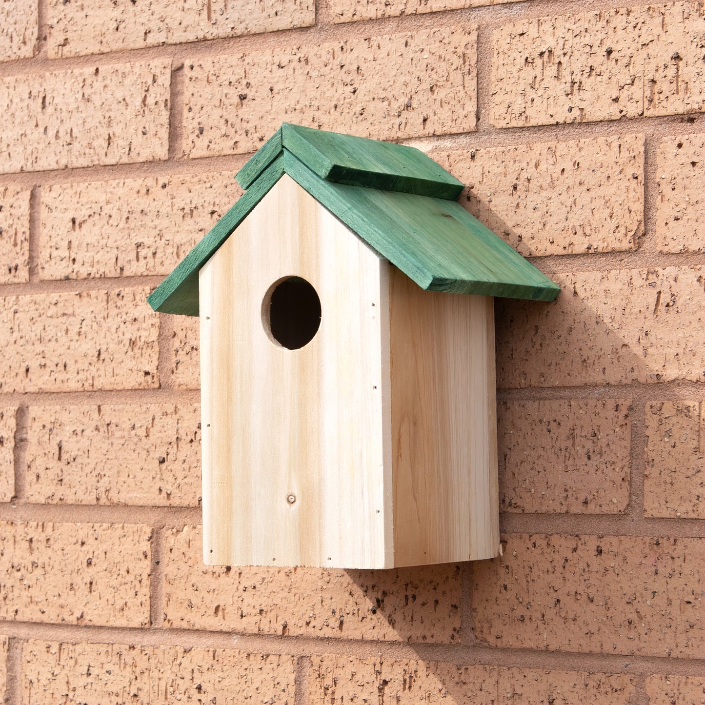 Green Roof Wooden Bird House