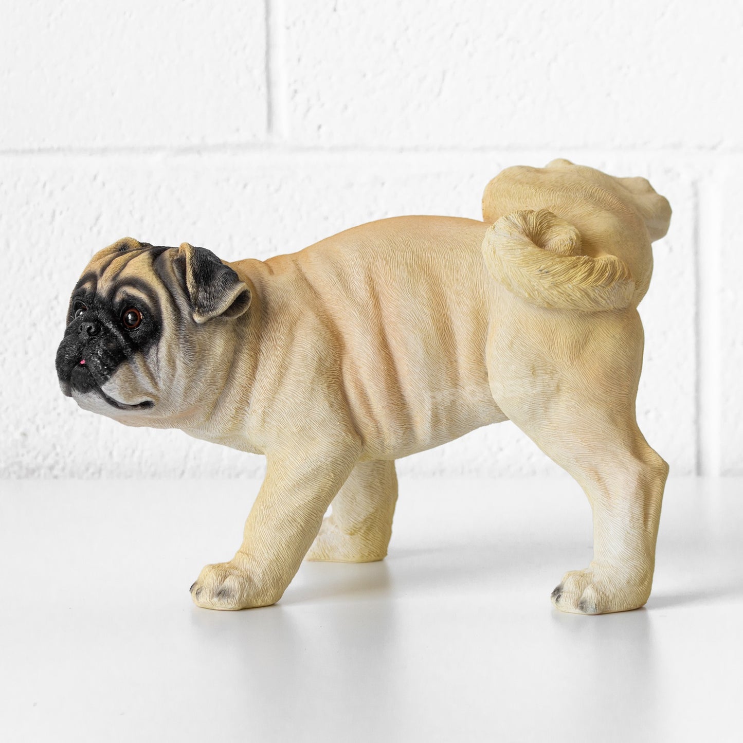 Naughty Pug Dog 34cm Garden Ornament