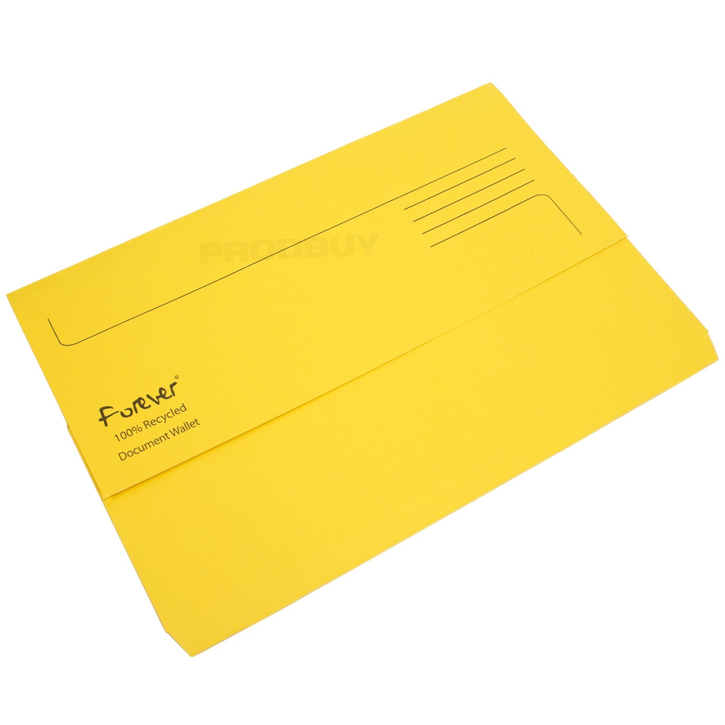 Set of 10 Document Wallets 300gsm Foolscap A4 Paper Folders