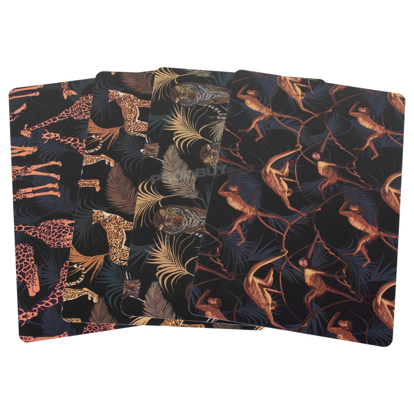 Set of Safari Animal PVC Plastic Placemats
