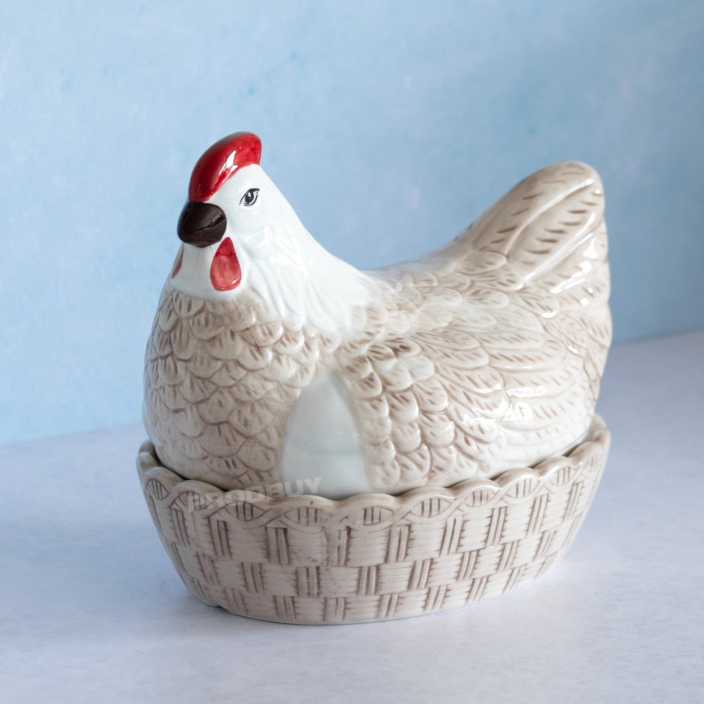 Ceramic Hen Egg Storage Holder
