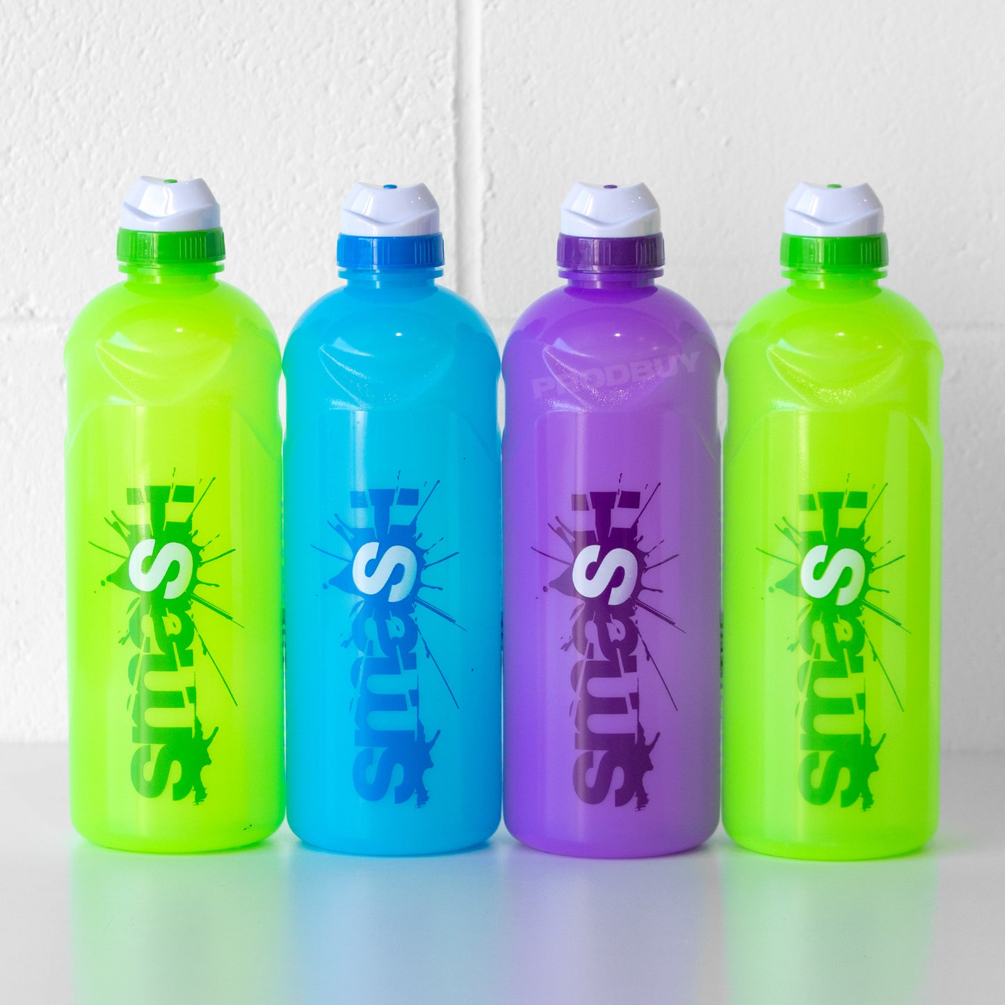 Set of 4 Smash One Litre Water Gym Bottles