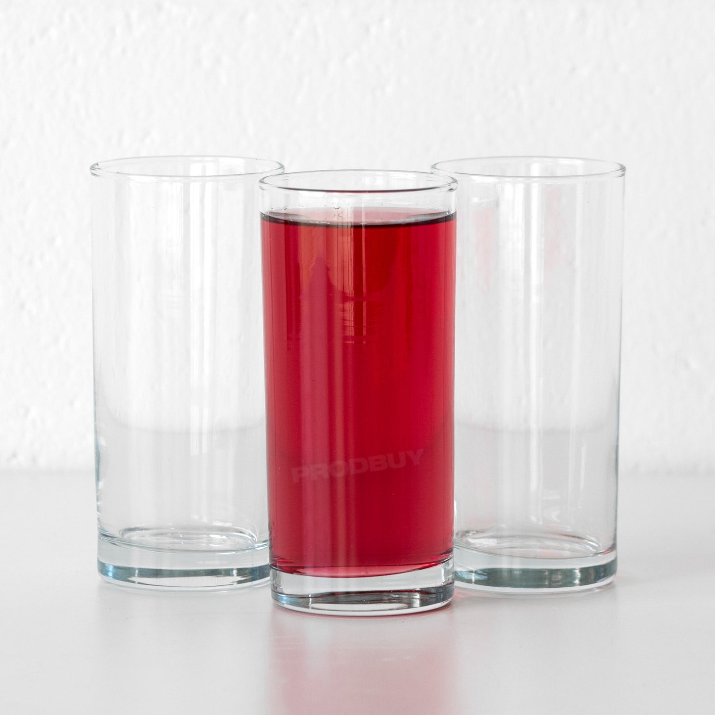 Set of 6 Straight Hi-Ball Tumbler Glasses 250ml