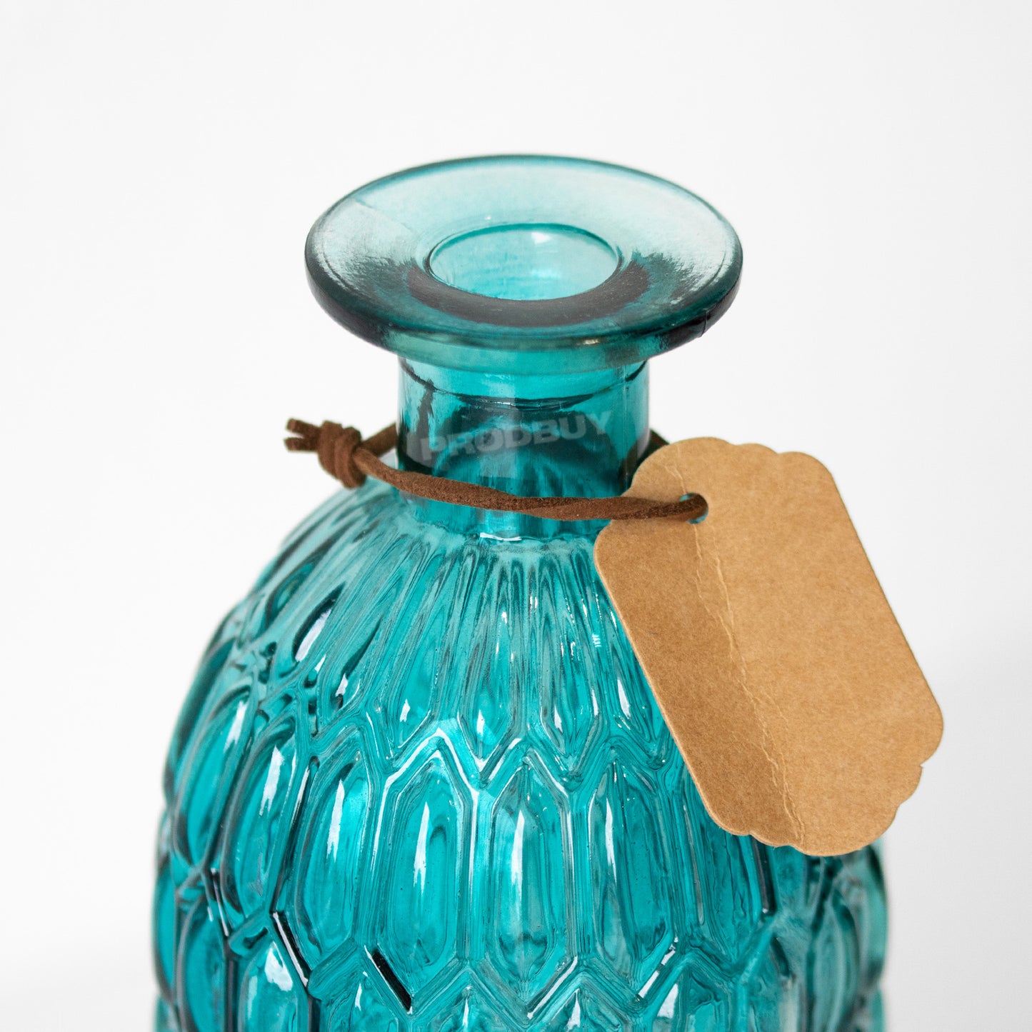 24.5cm Embossed Pattern Glass Vase