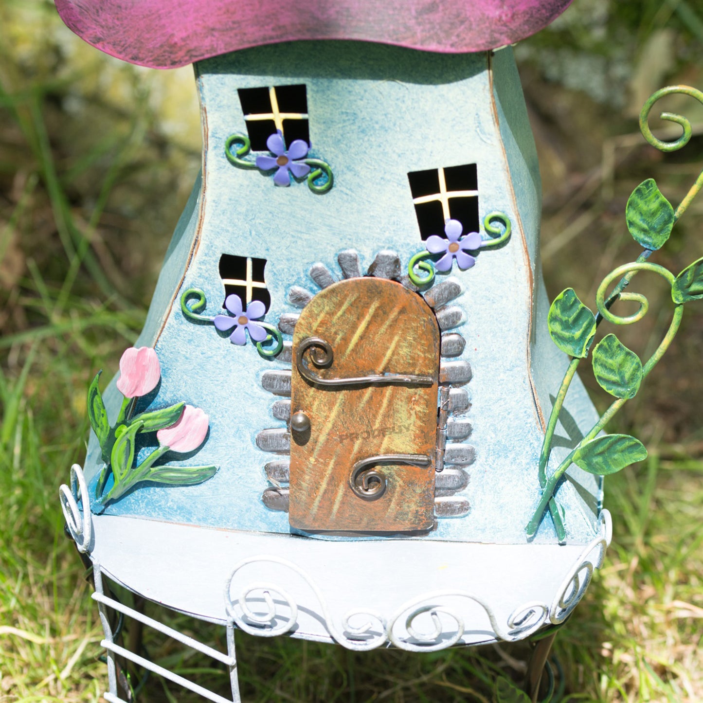 Magic Fairy Garden Tree House Decorative Metal Outdoor Garden Patio Ornament Elf