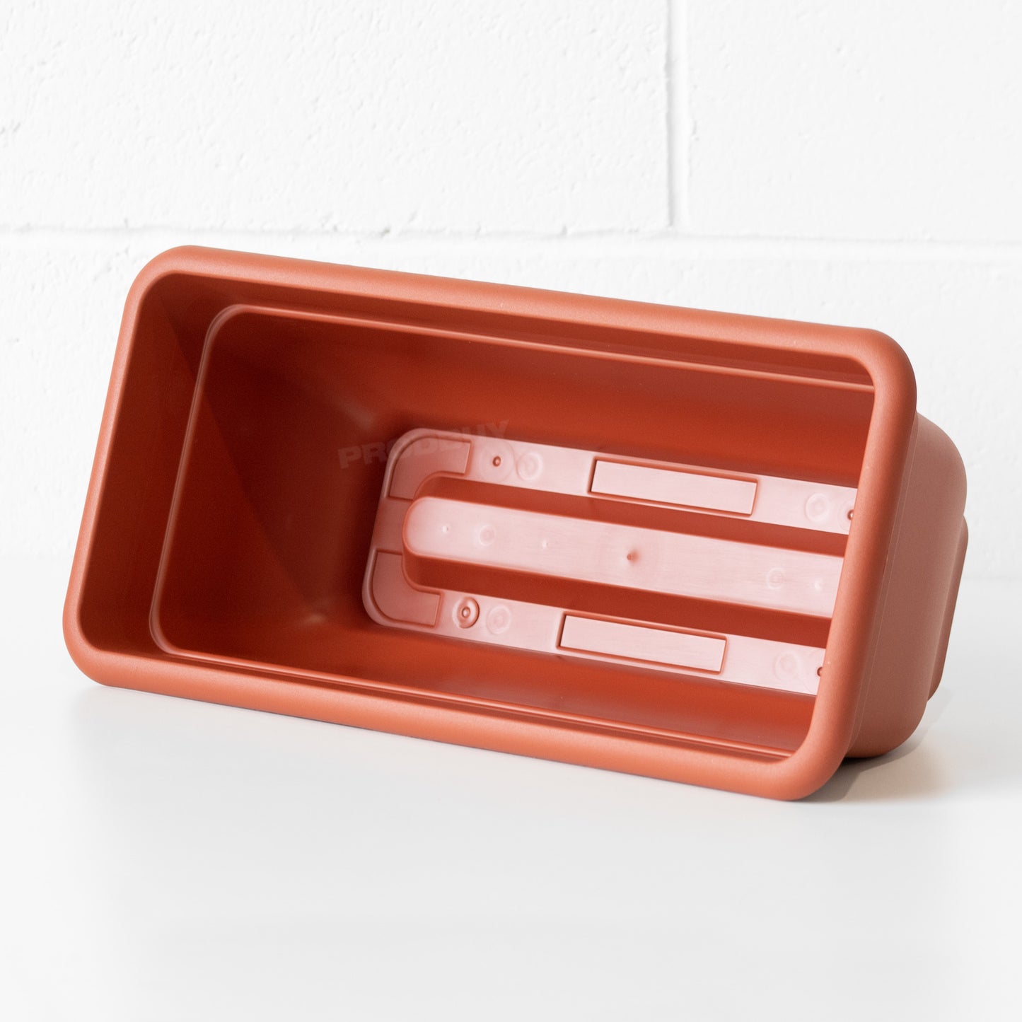Set of 3 Rectangular Plastic Terracotta Garden Planters
