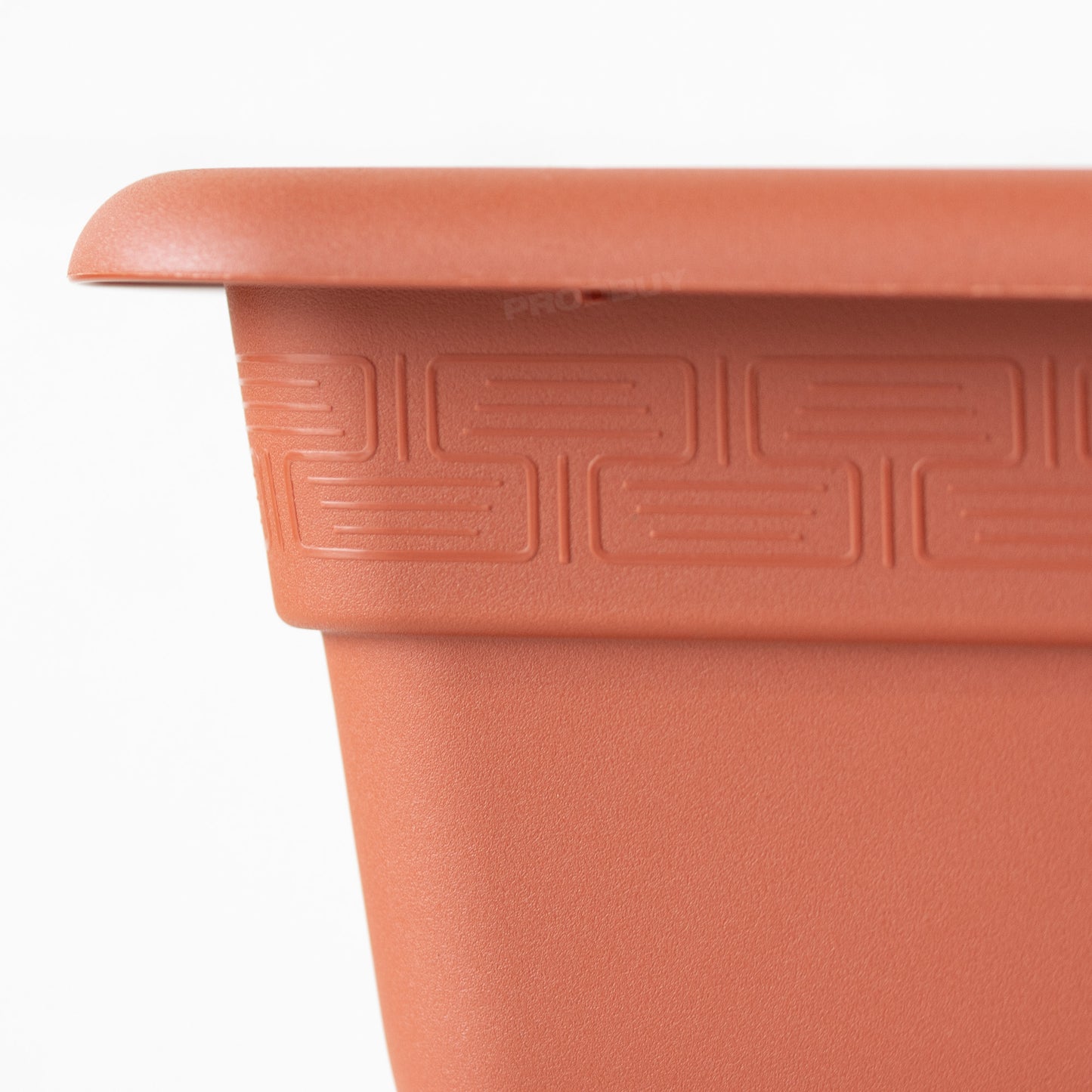 Set of 3 Rectangular Plastic Terracotta Garden Planters