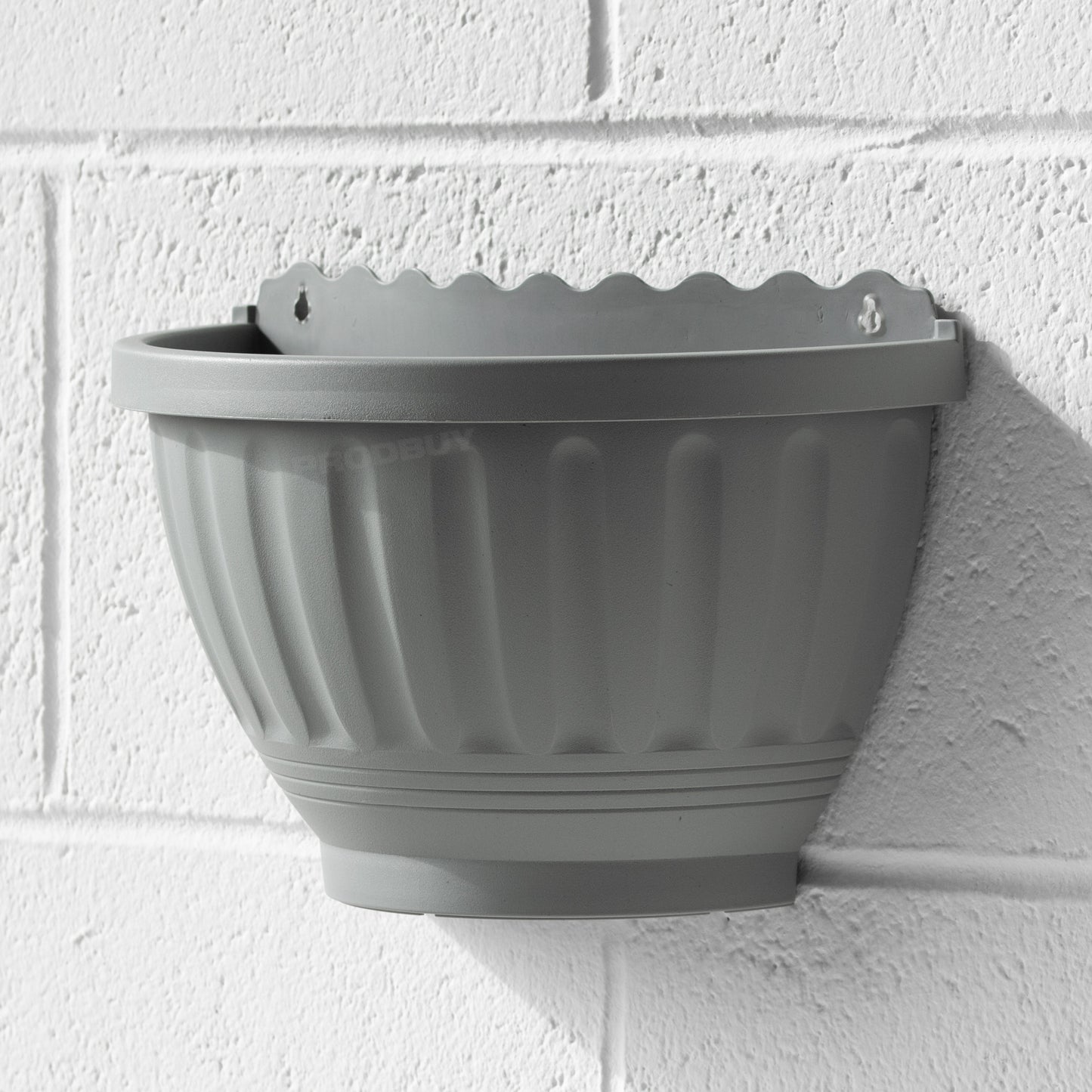 Grey Wall Mounted Etruscan Planter