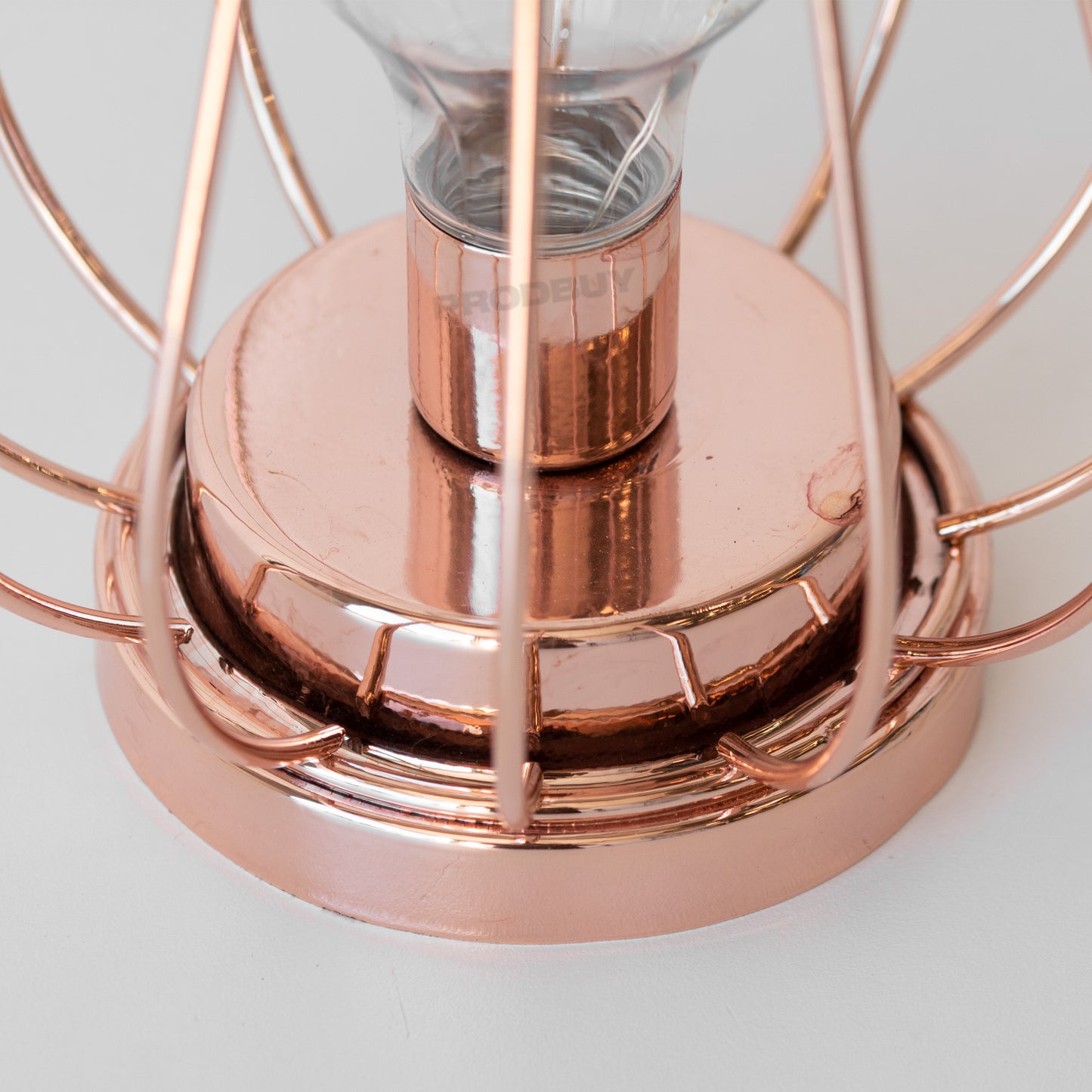 LED Battery Operated Copper Table Lamp