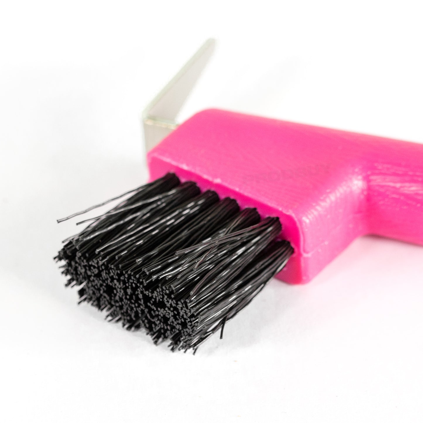 Pink Horse Hoof Pick & Brush with Wave Grip Ergonomic Handle
