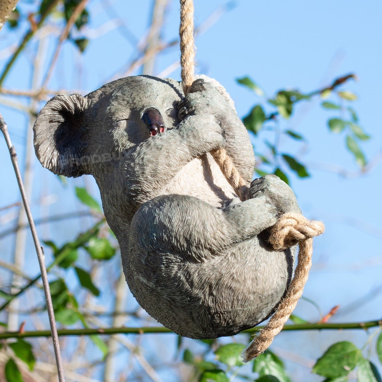 Sleeping Koala Tree Hanging Garden Ornament