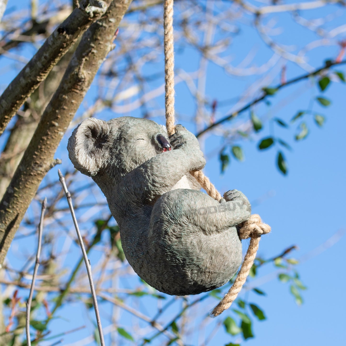 Sleeping Koala Tree Hanging Garden Ornament