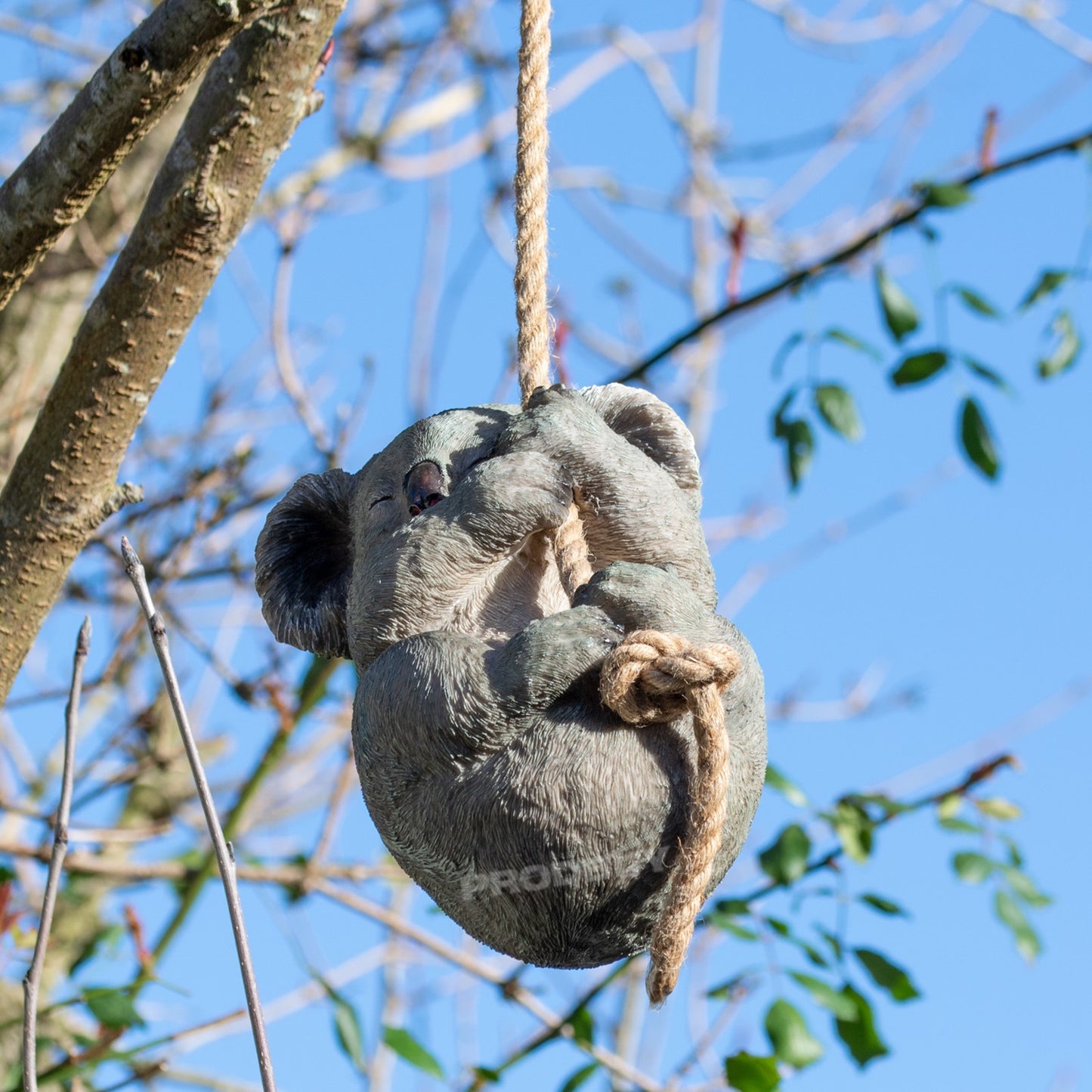 Sleeping Koala Tree Hanging Garden Ornament